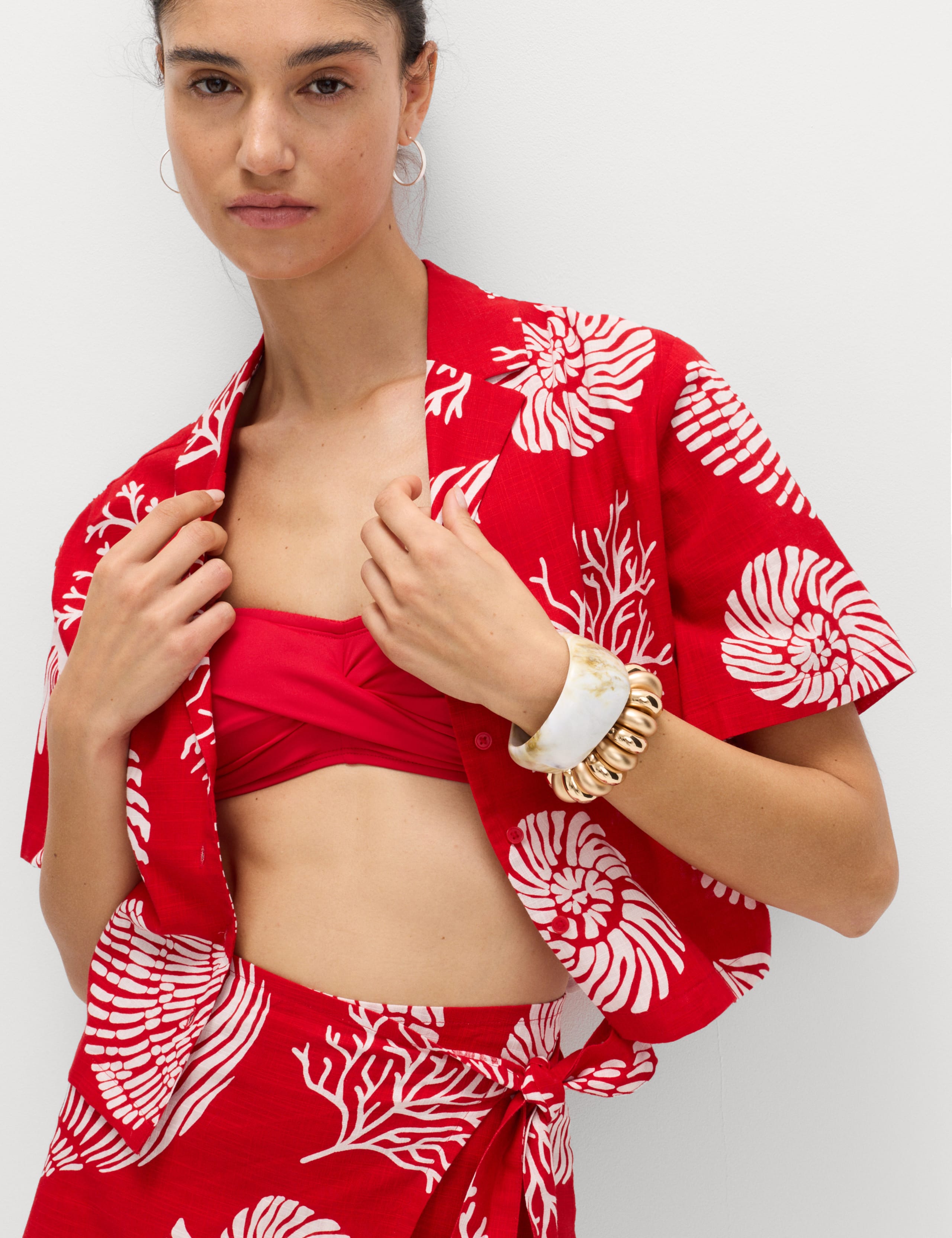 Pure Cotton Printed Beach Shirt 1 of 6
