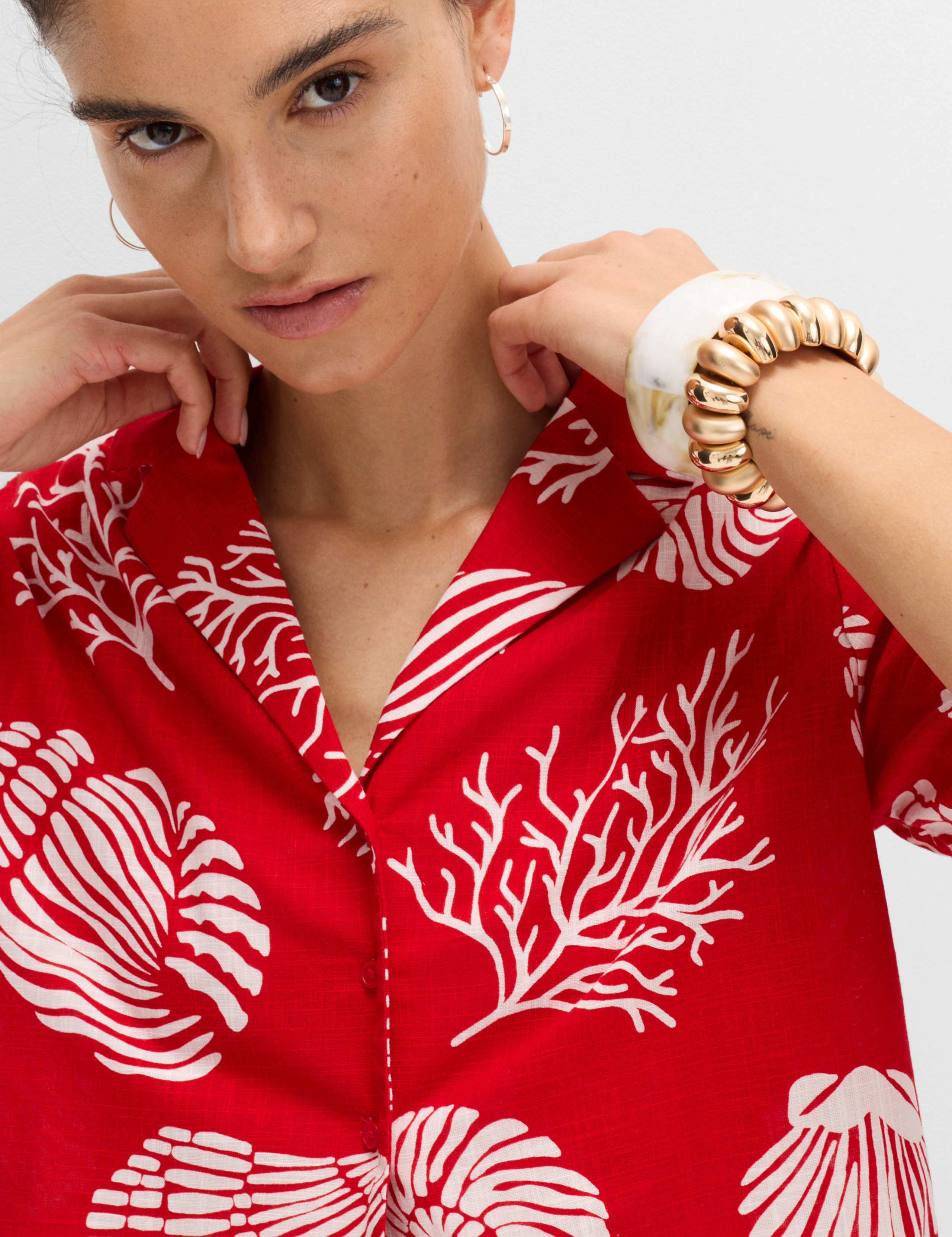 Pure Cotton Printed Beach Shirt 6 of 6