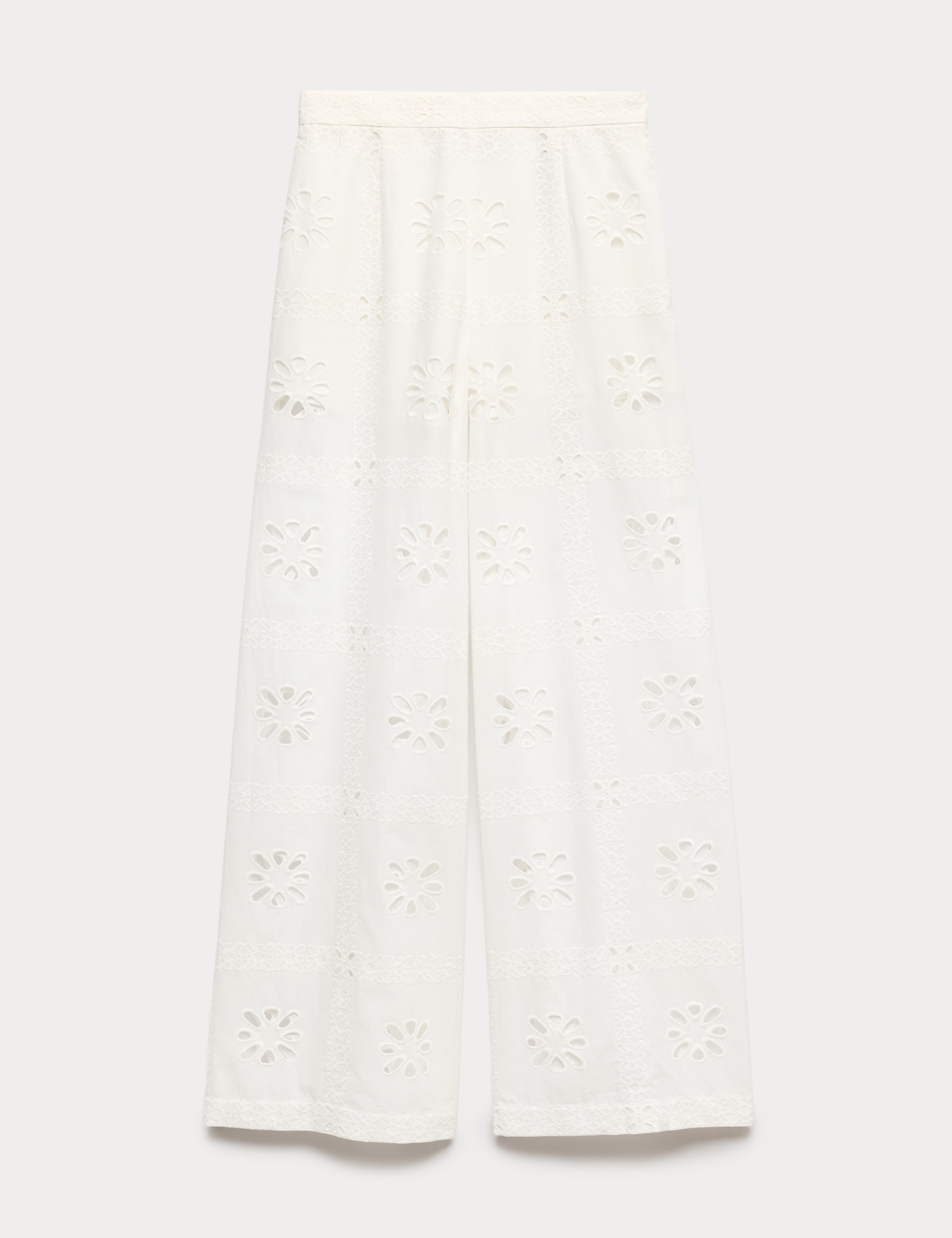 Pure Cotton Cutwork Beach Trousers 2 of 5