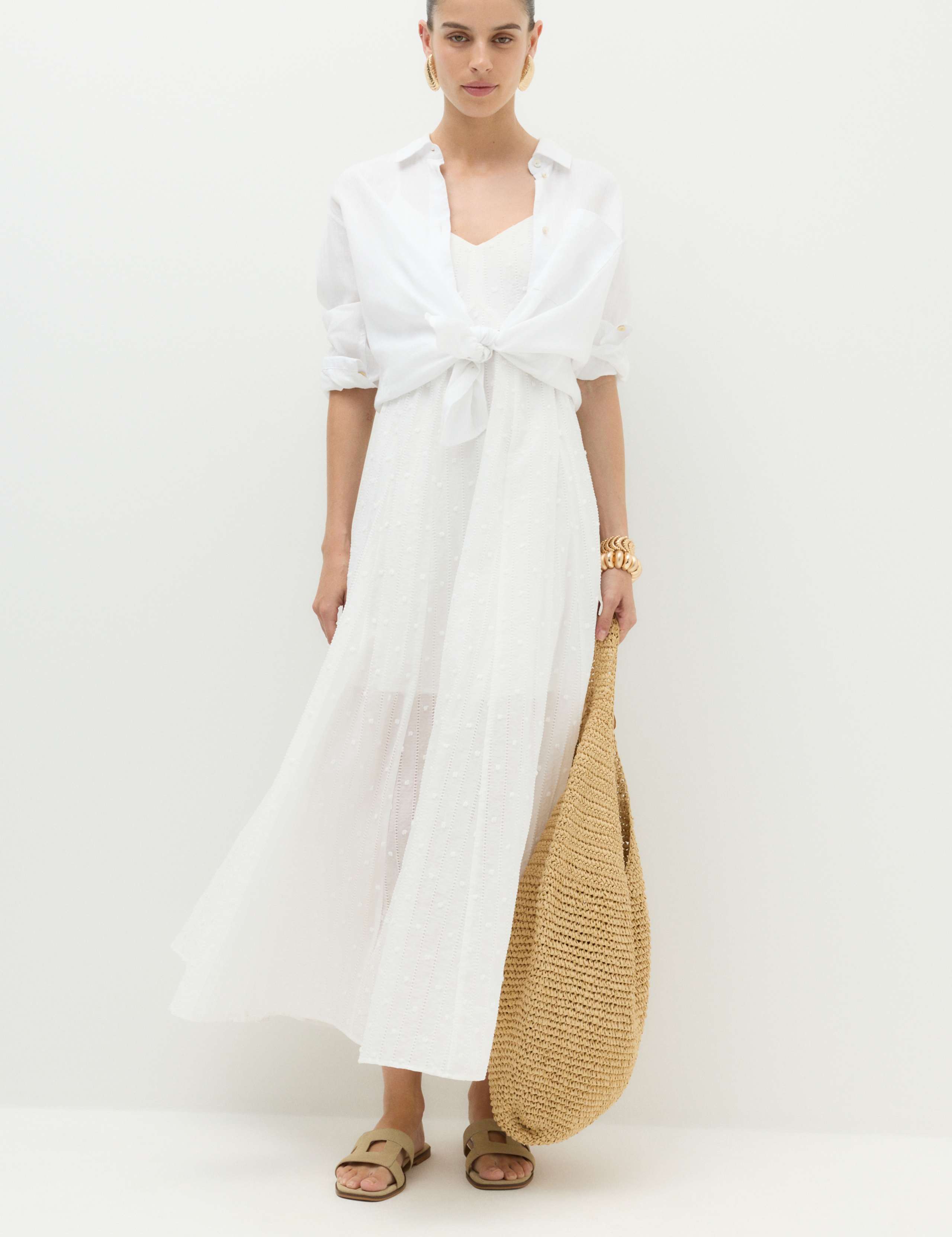 Textured Dobby Maxi Beach Dress 7 of 7