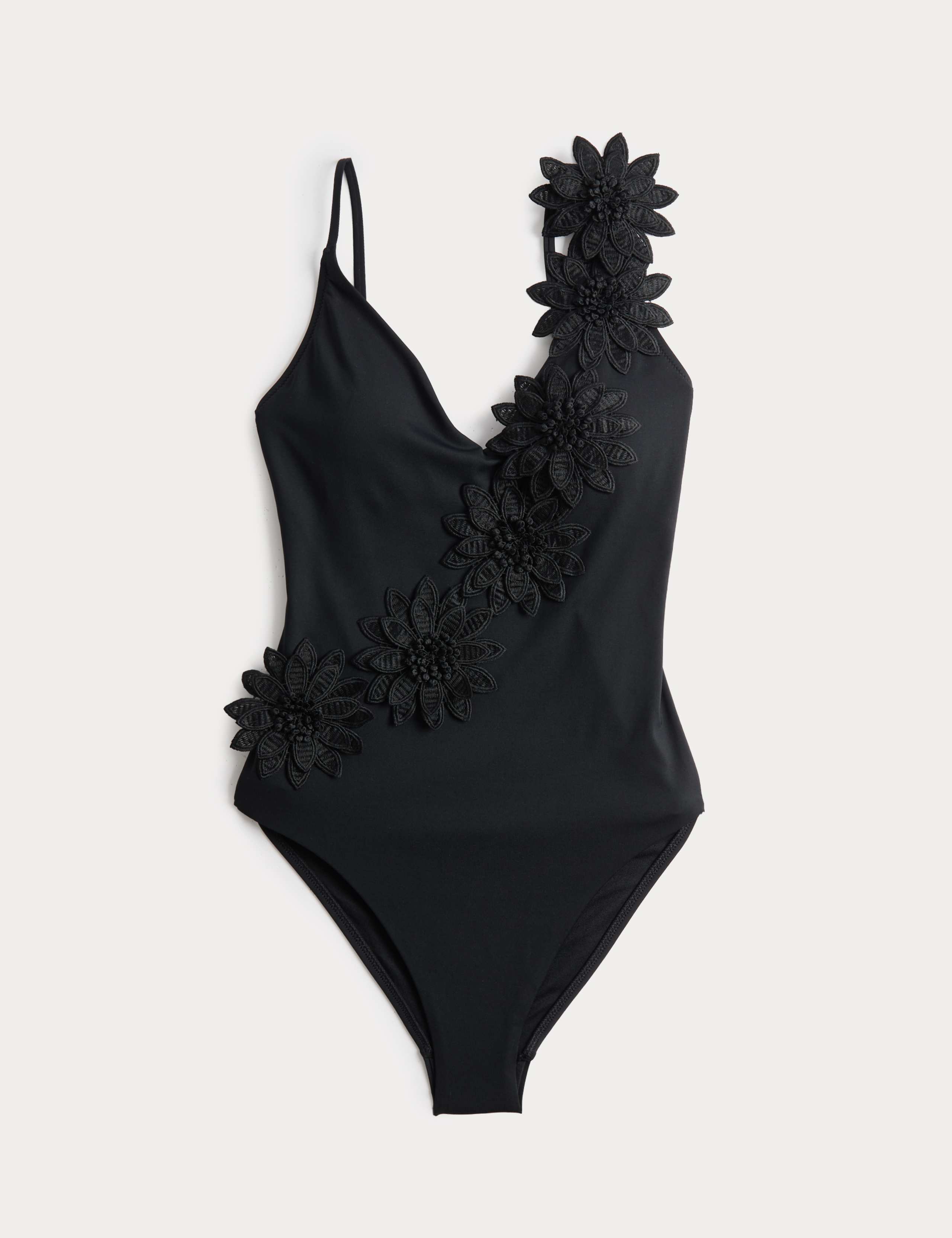 Floral Detail Padded Plunge Swimsuit 2 of 5