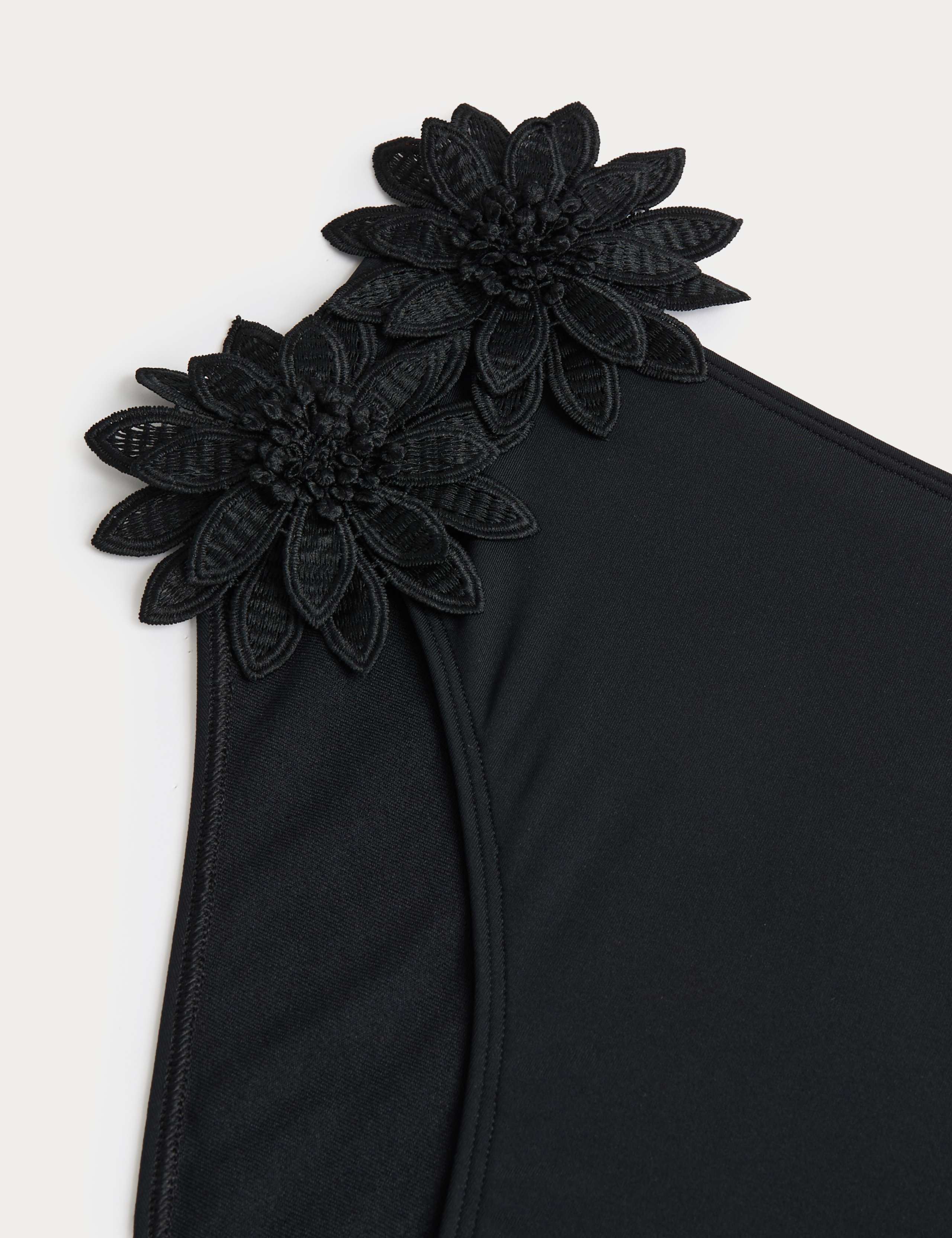 Floral Detail High Waisted Bikini Bottoms 6 of 6