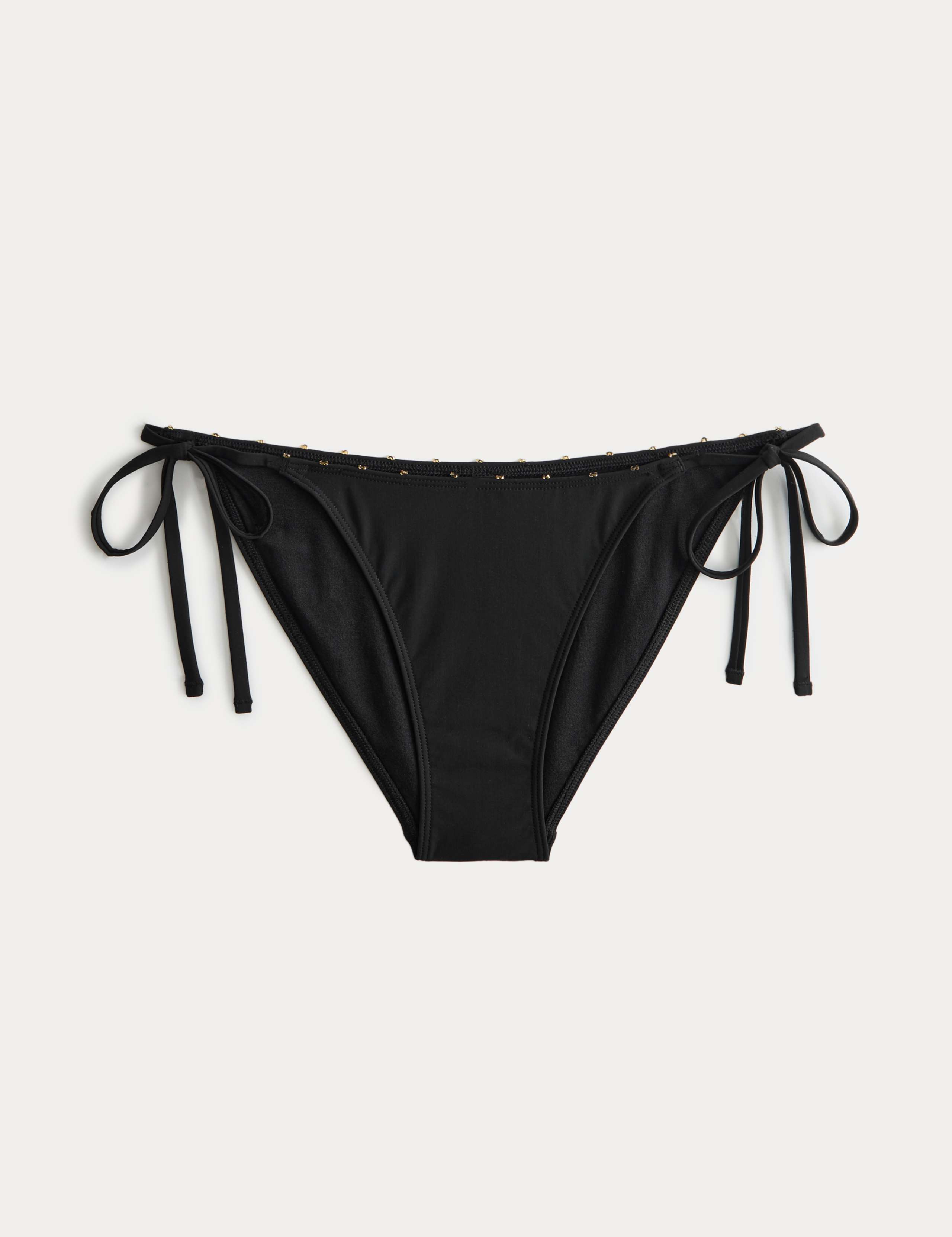Bead Detail Tie Side Bikini Bottoms 2 of 5