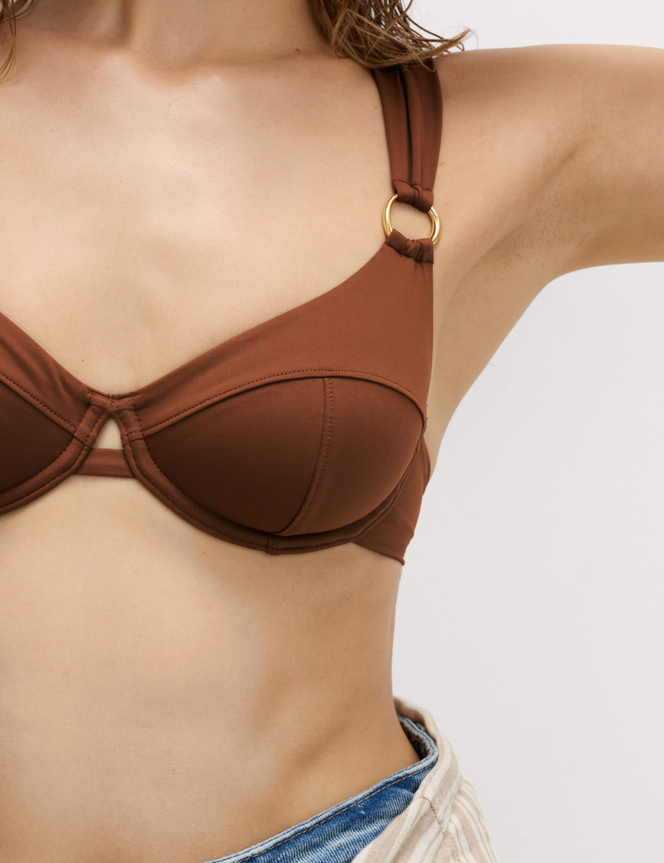 Trim Detail Wired Bikini Top (A-DD) 3 of 5