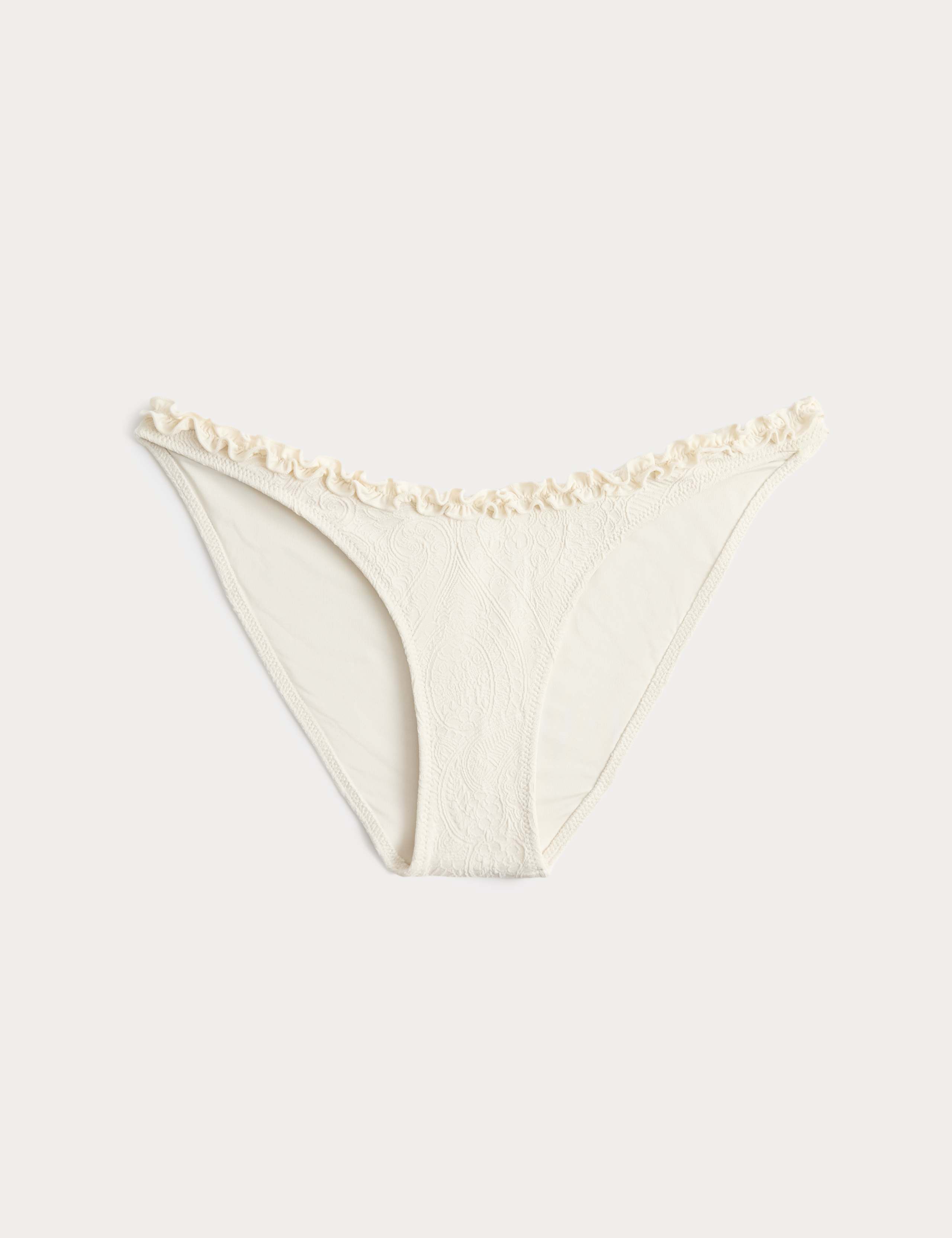 Textured Frill High Leg Bikini Bottoms 2 of 5