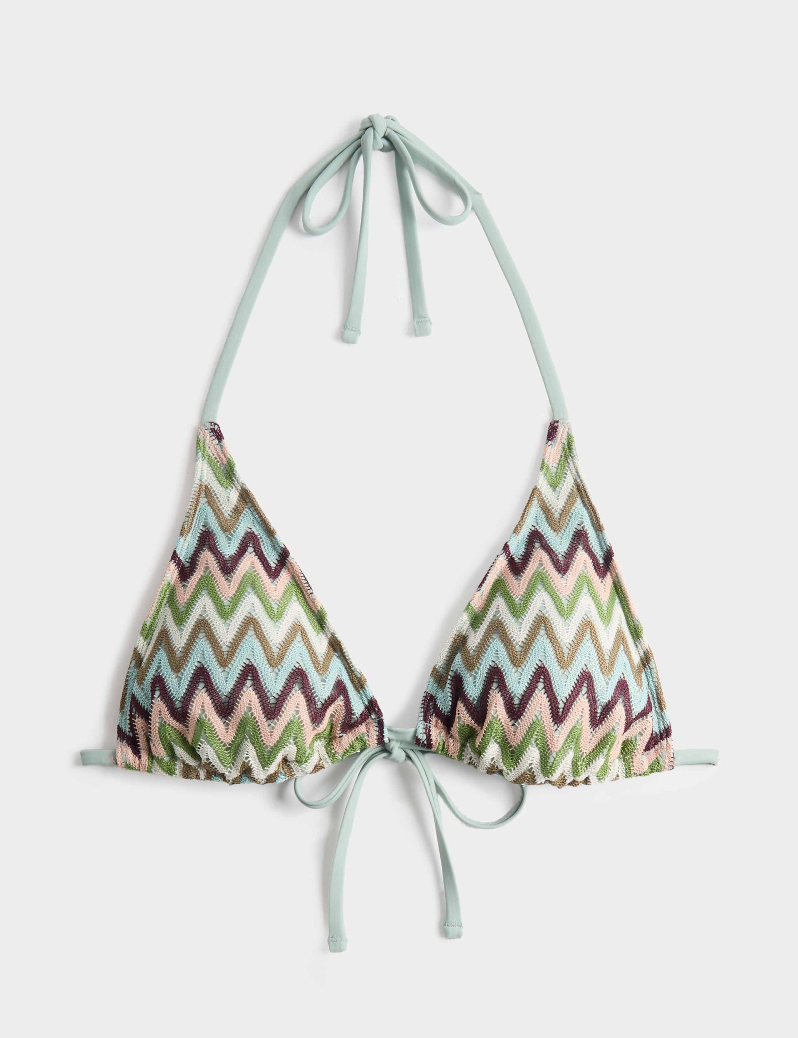 Textured Triangle Bikini Top 2 of 4