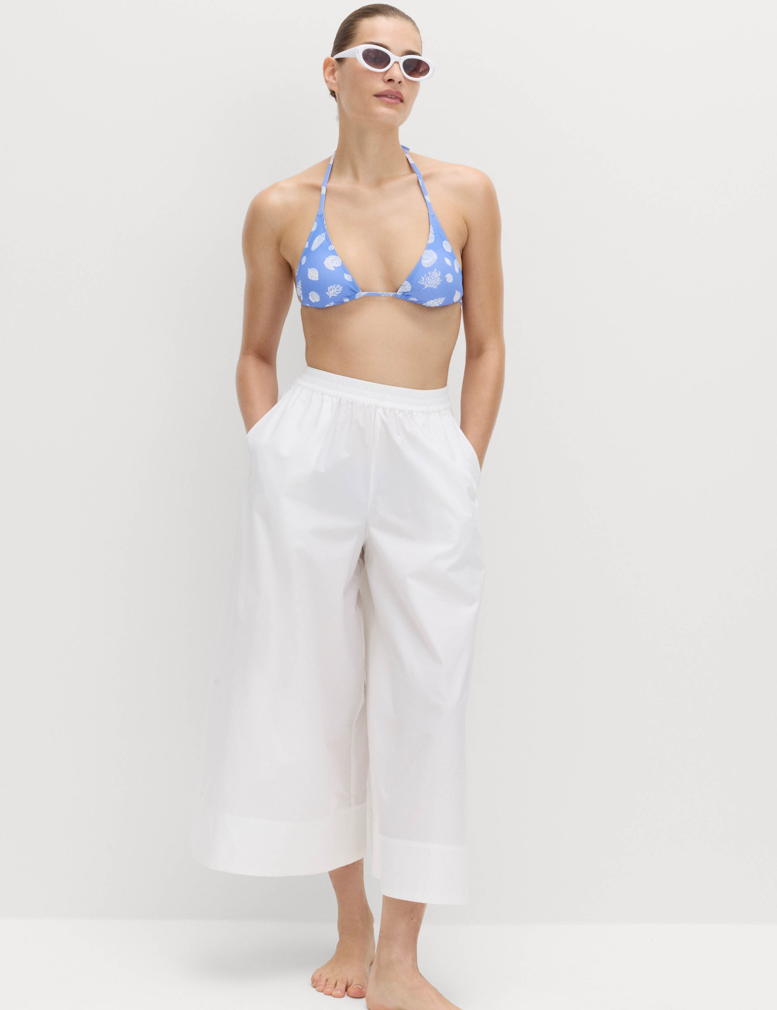 Printed Triangle Bikini Top 4 of 5