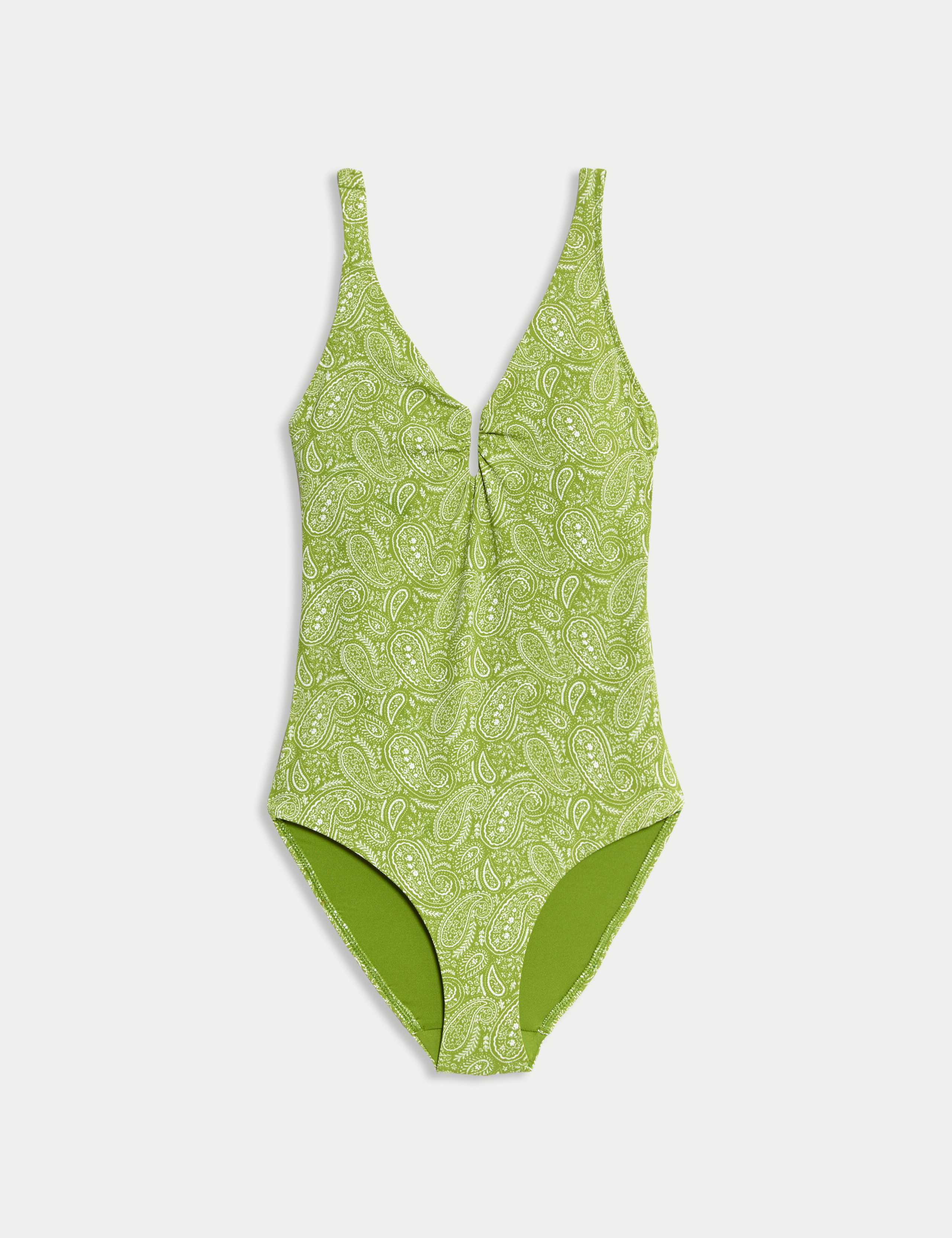 360 Tummy Control Printed Cut Out Neck Swimsuit 2 of 6