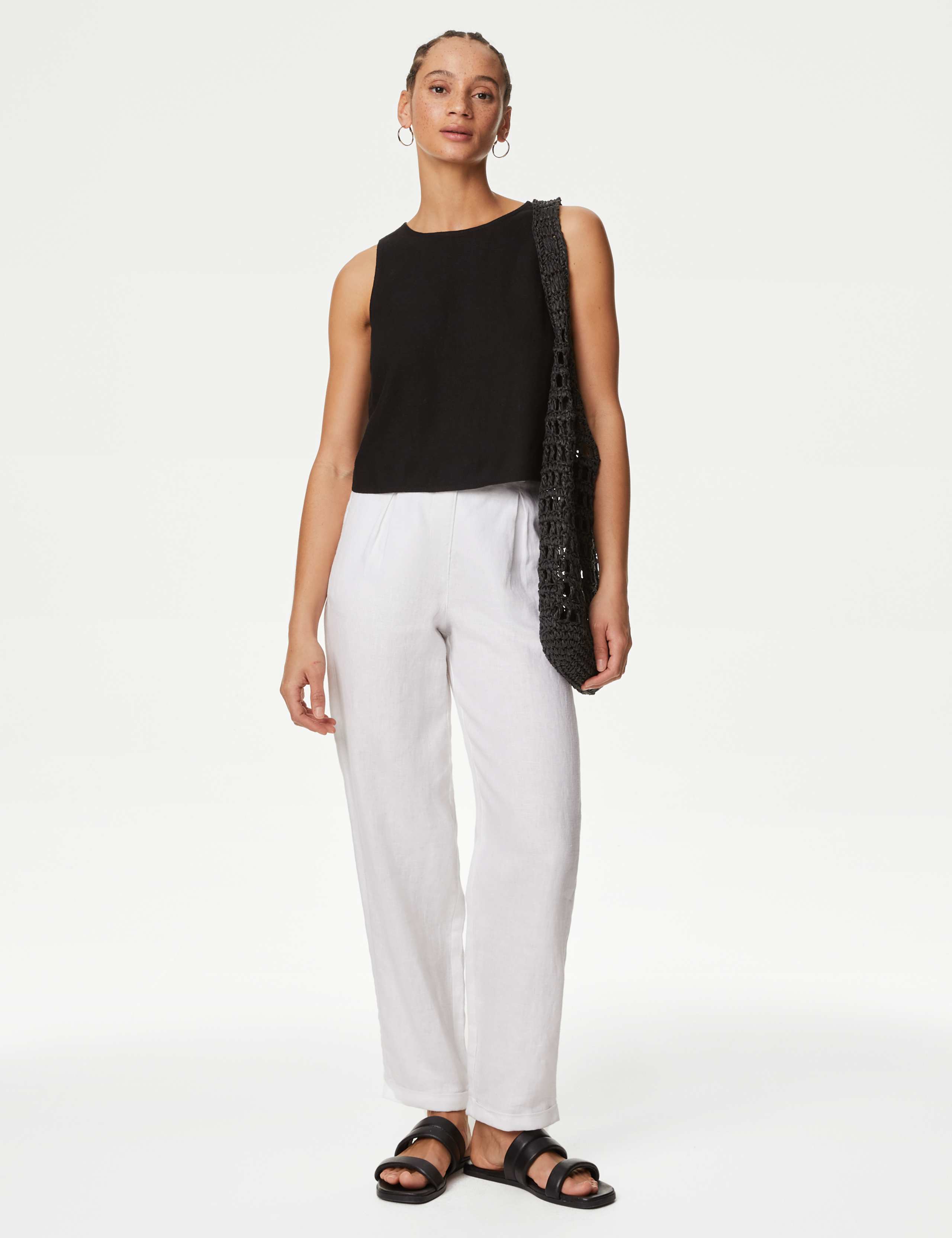 Linen Rich Crop Top 4 of 5