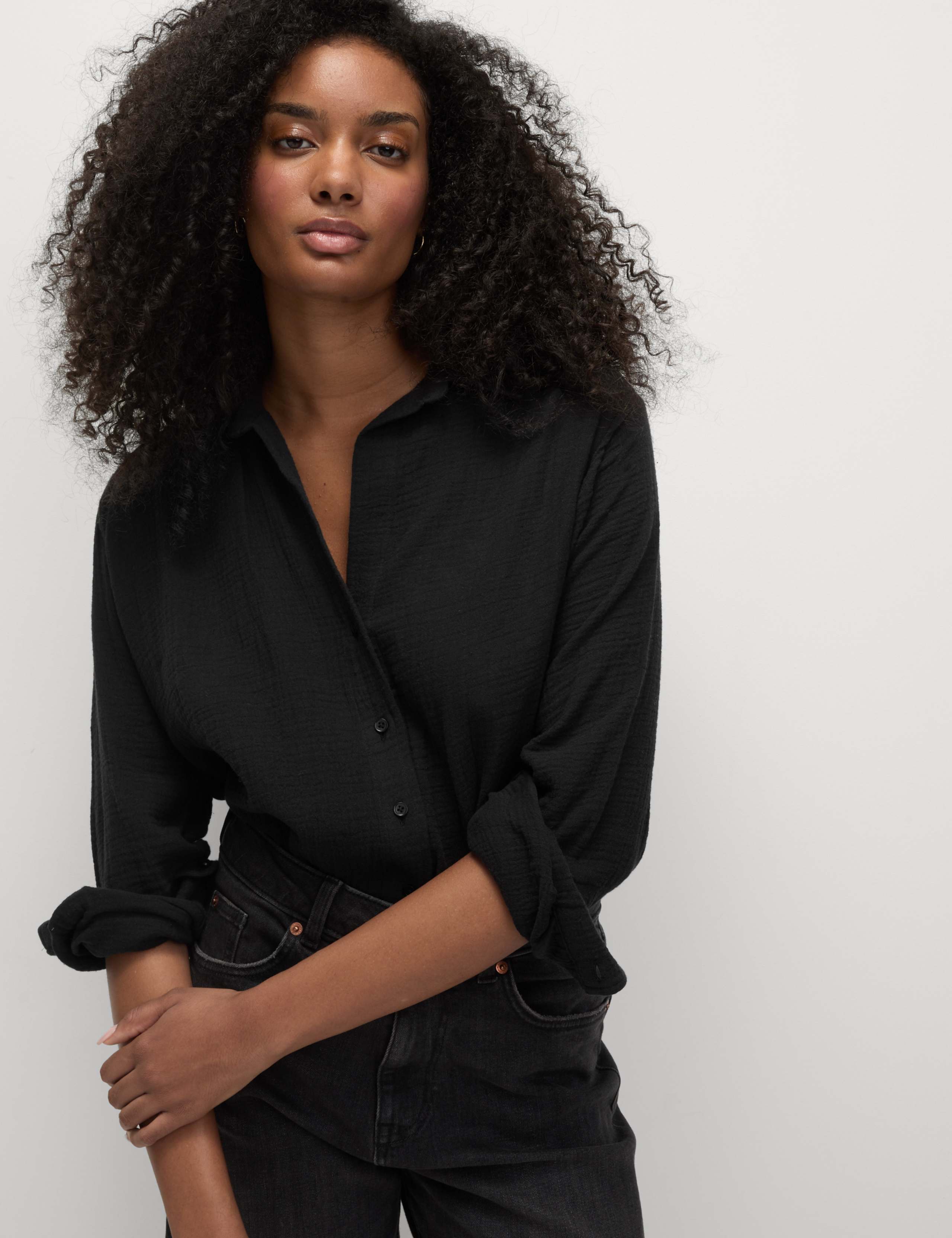 Pure Cotton Relaxed Beach Shirt 1 of 6