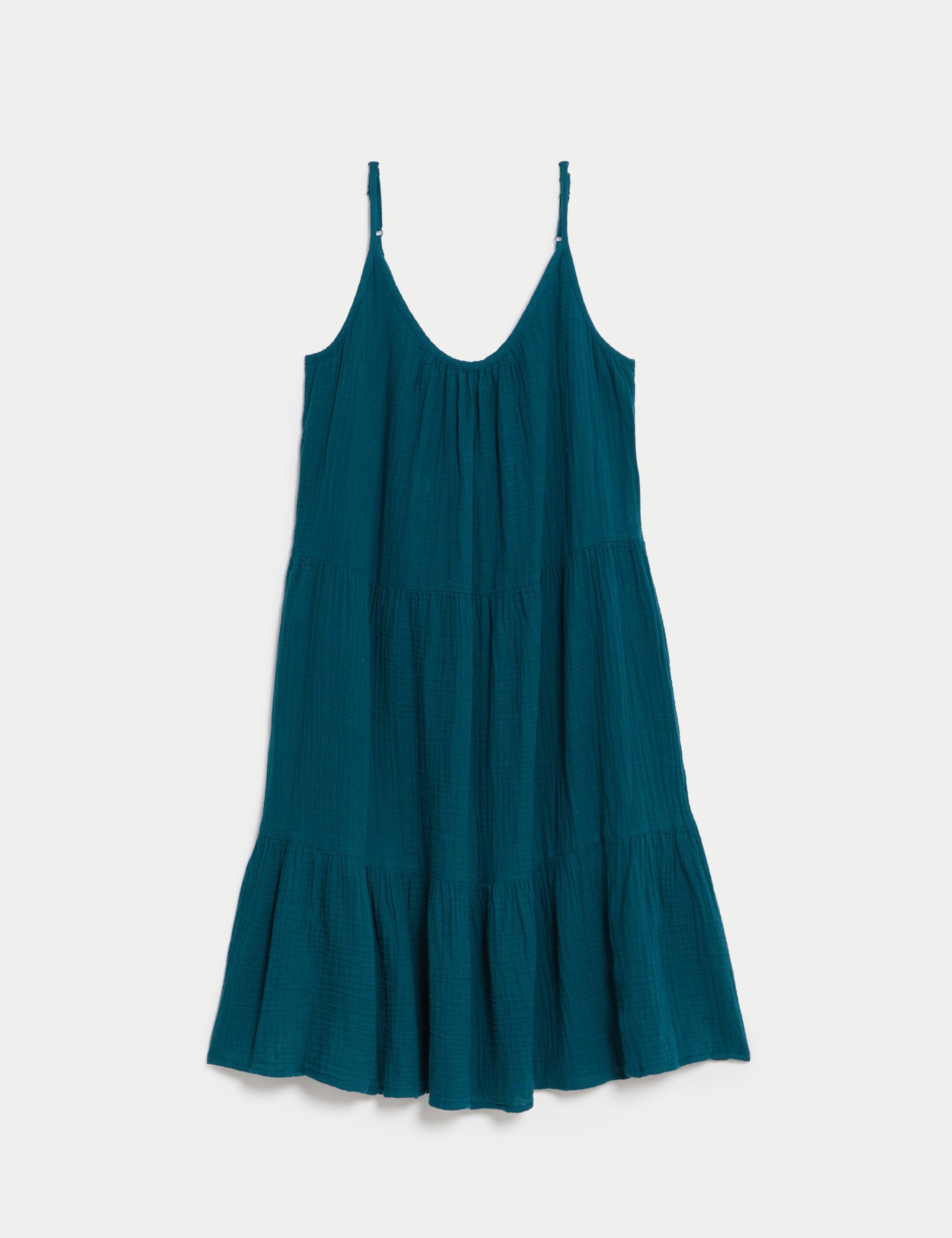 Pure Cotton Tiered Mini Beach Dress 2 of 4