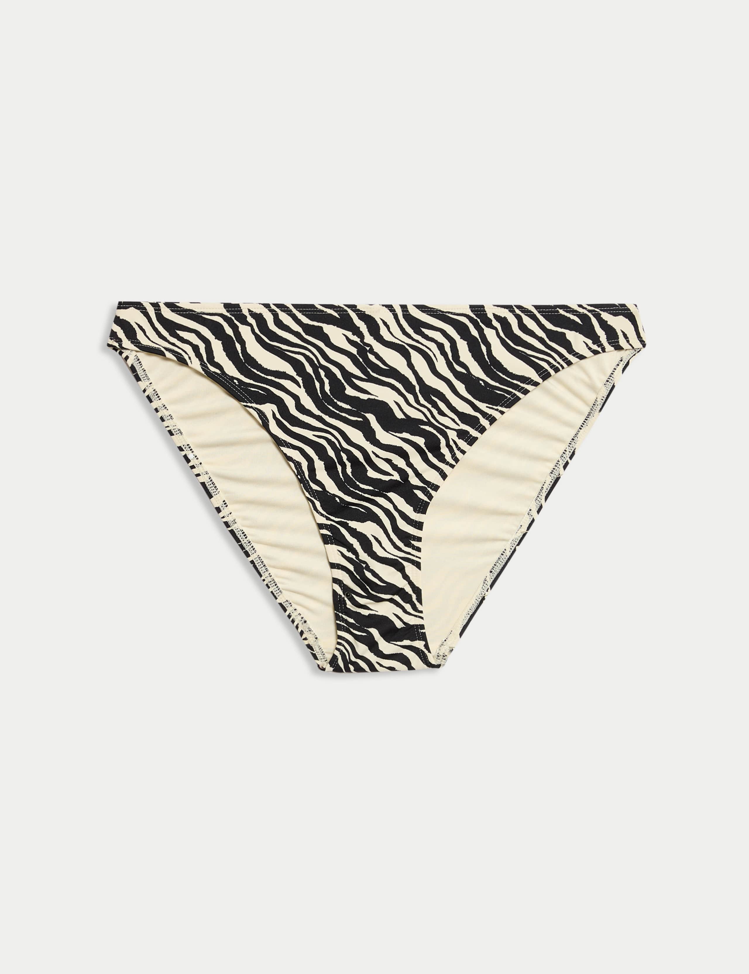 Printed High Leg Bikini Bottoms 2 of 5