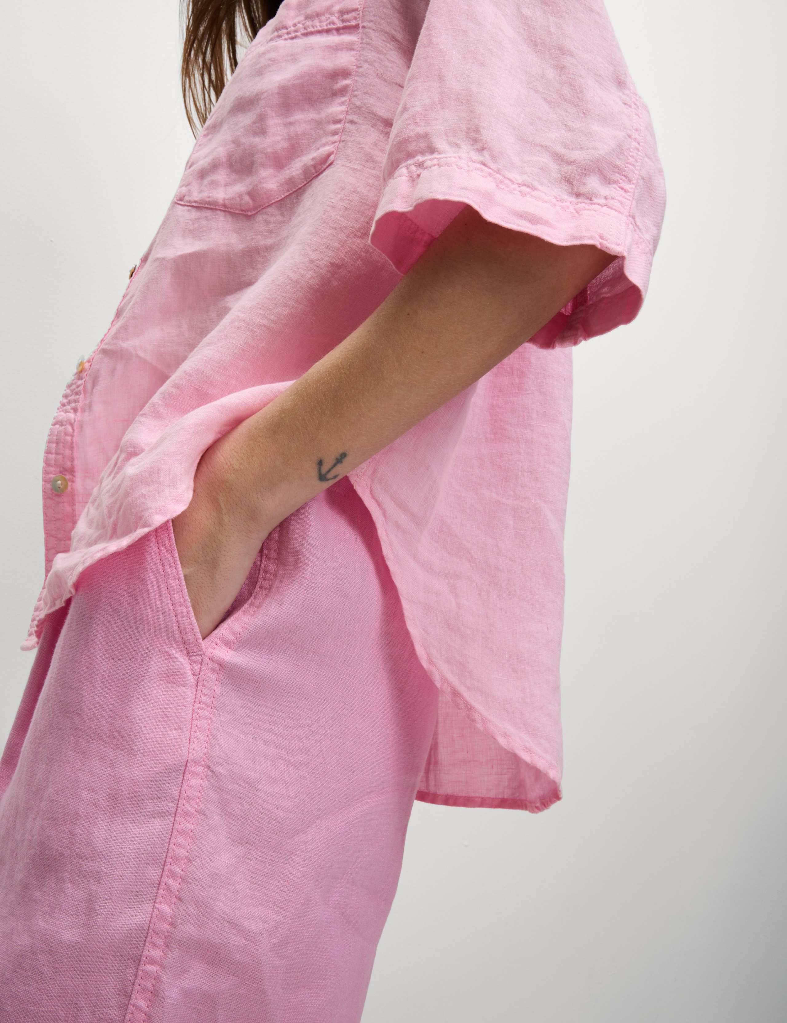 Pure Linen Collared Relaxed Shirt 4 of 6