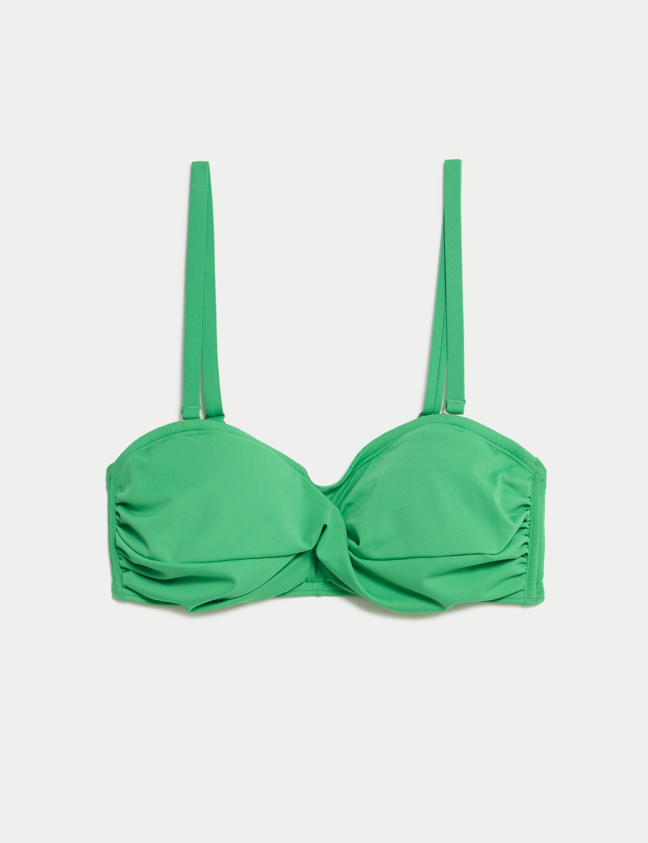 Padded Twist Front Bandeau Bikini Top 2 of 5