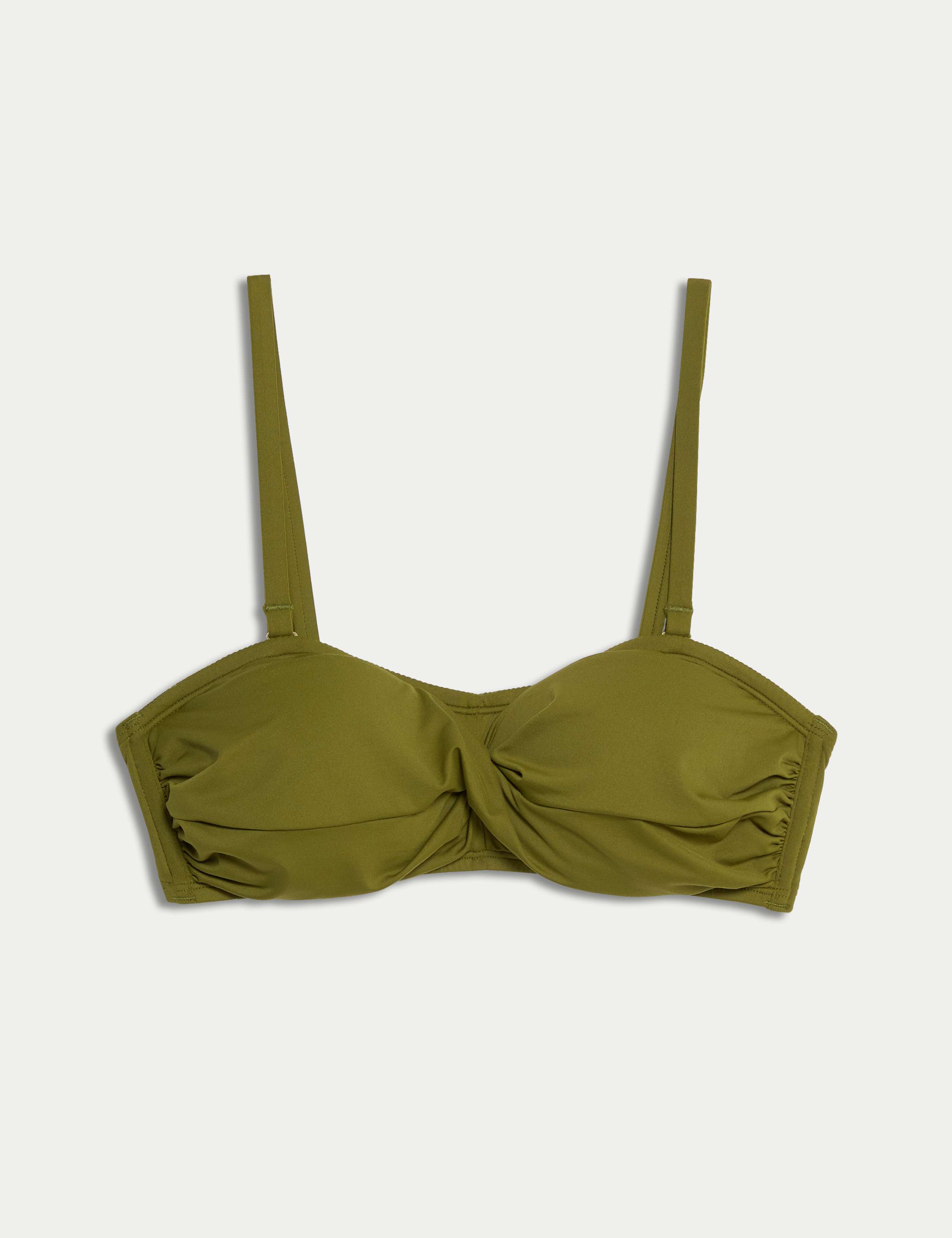 Padded Twist Front Bandeau Bikini Top 2 of 5