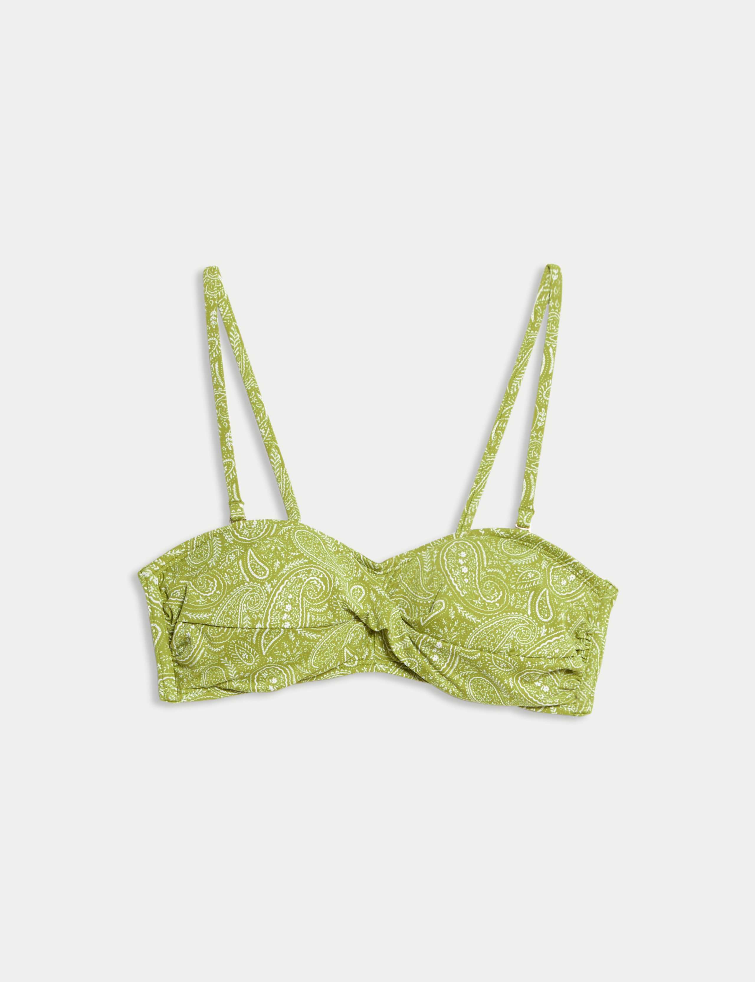 Printed Padded Bandeau Bikini Top 2 of 5