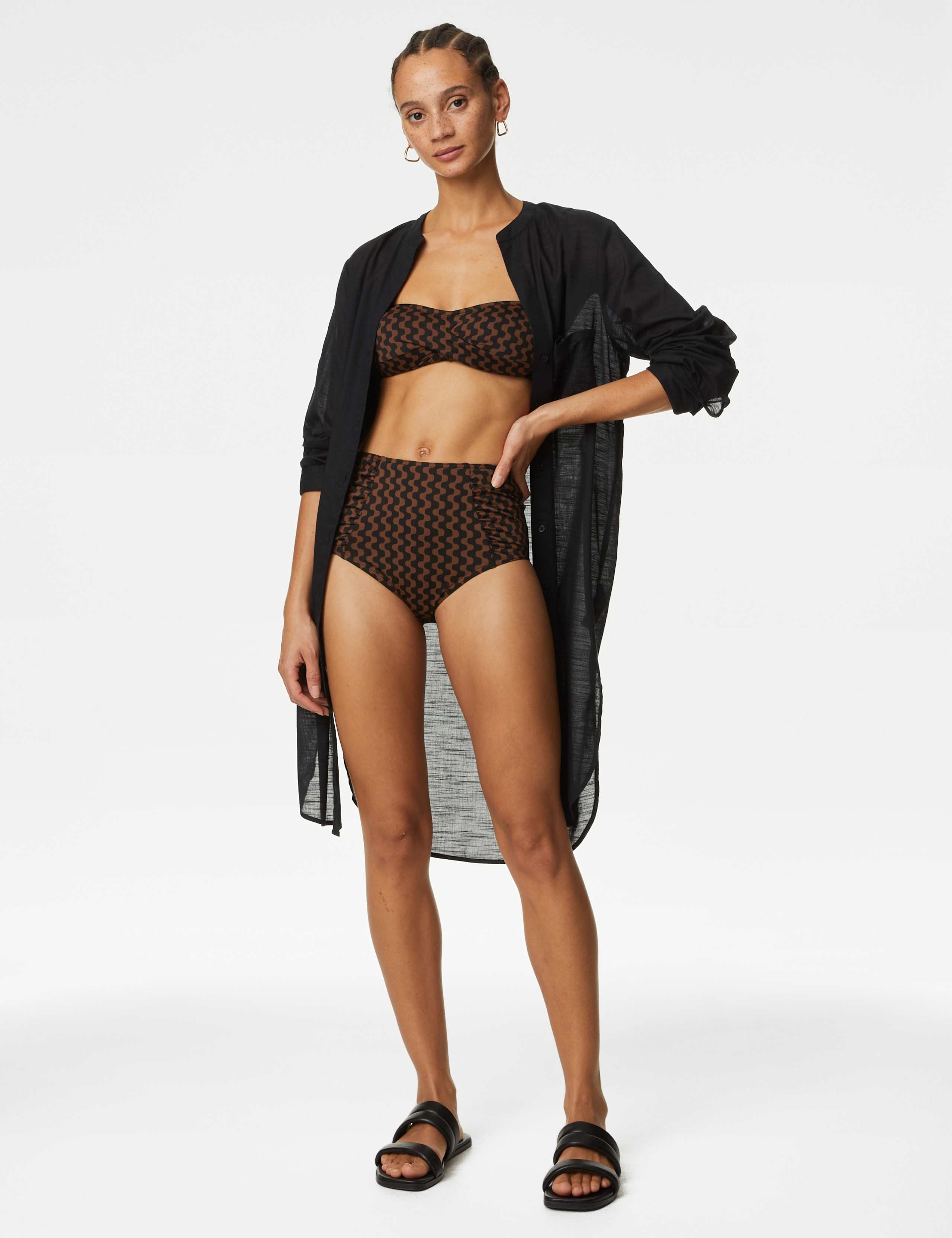 Printed Padded Bandeau Bikini Top 3 of 6