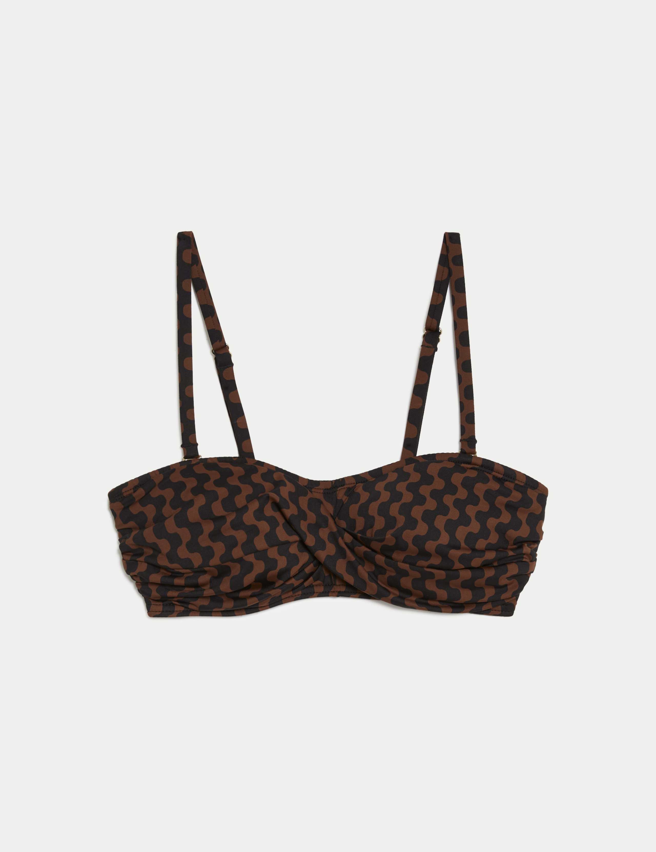 Printed Padded Bandeau Bikini Top 2 of 6