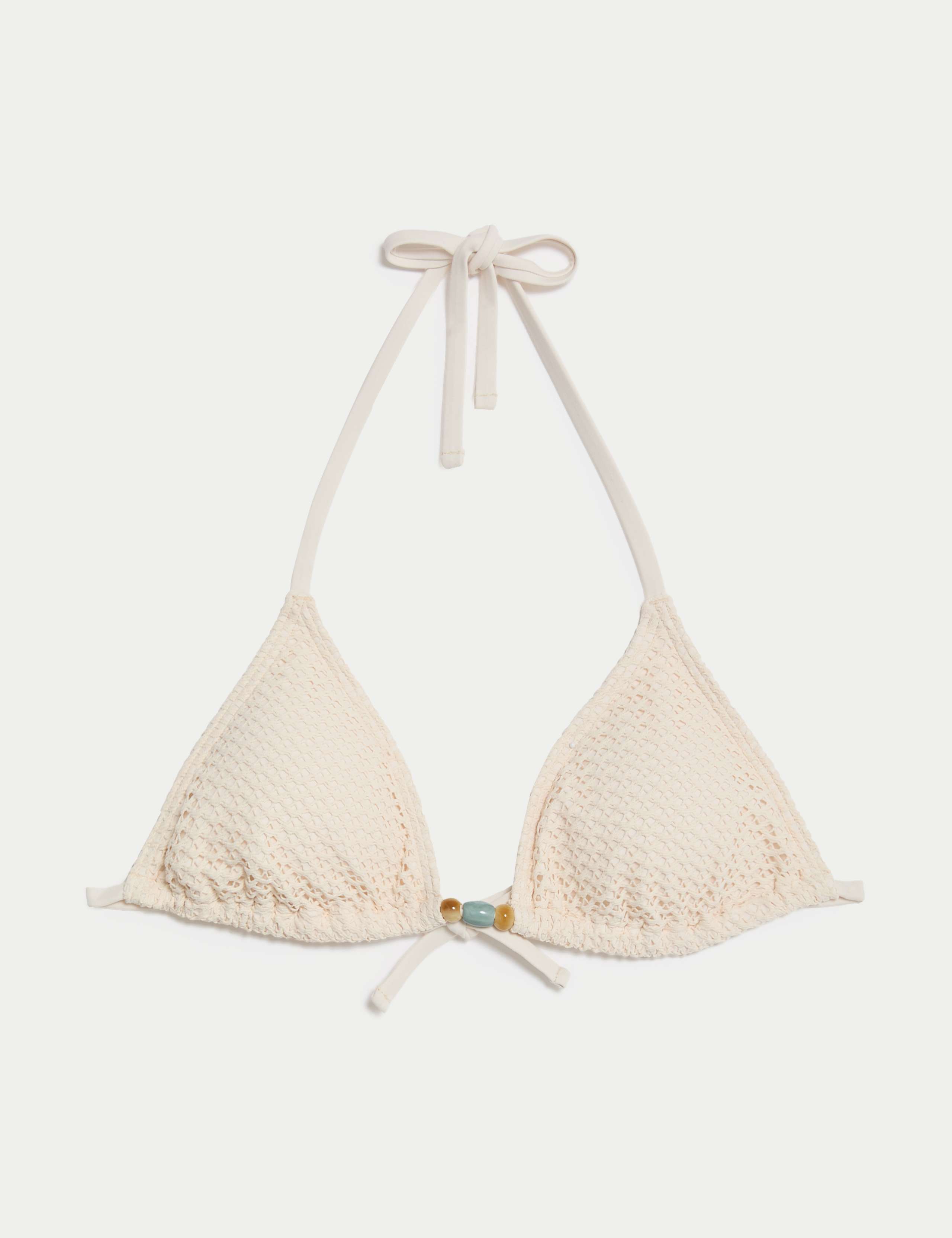 Textured Padded Triangle Bikini Top 2 of 5