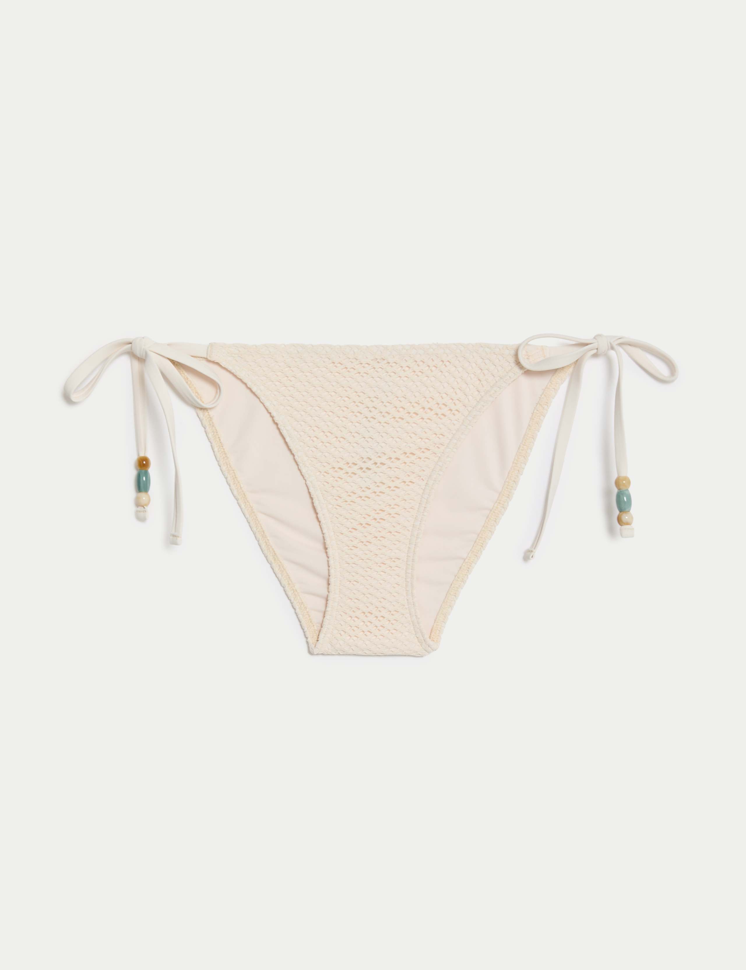 Textured Tie Side Bikini Bottoms 2 of 5