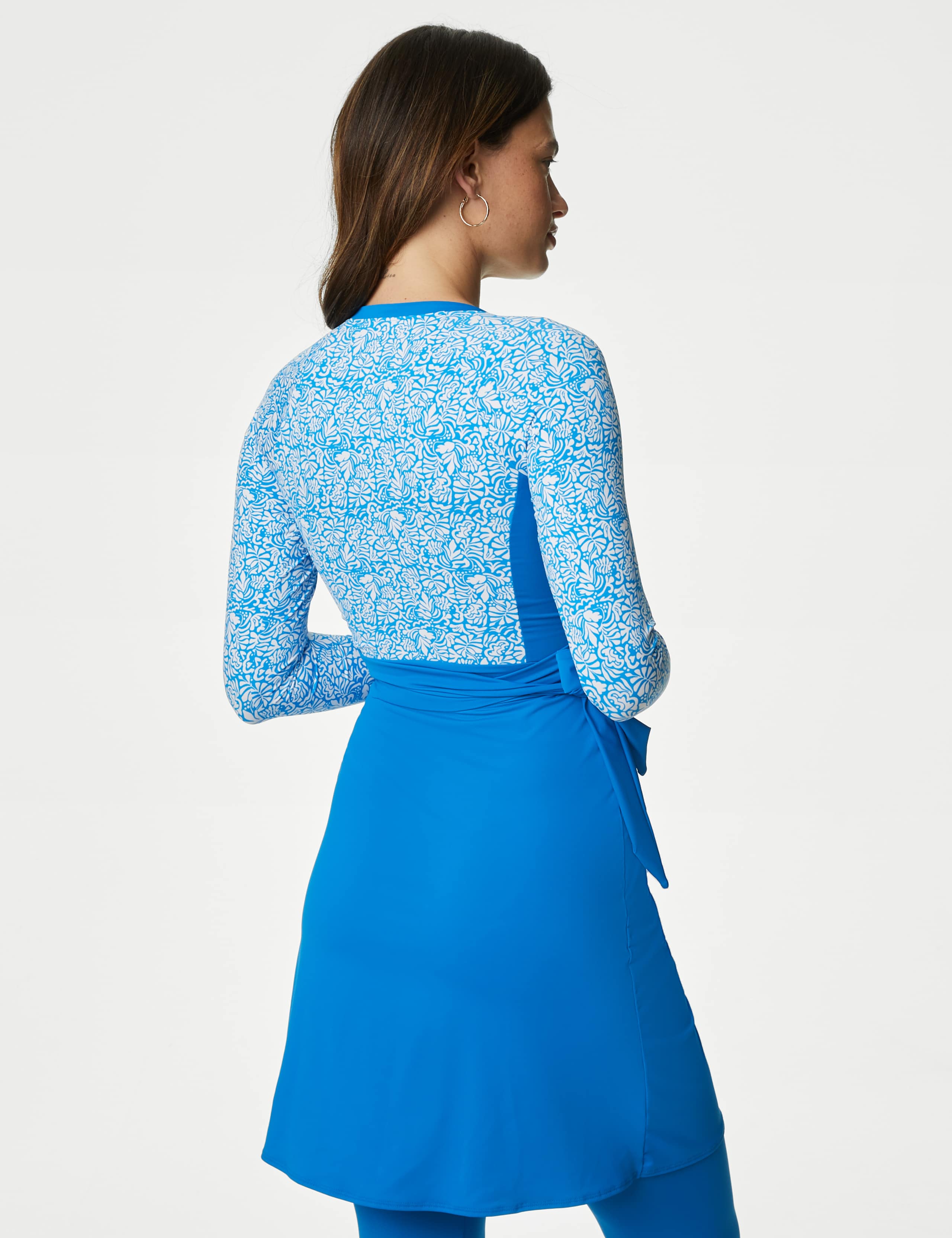 Printed High Neck Swim Dress 5 of 5