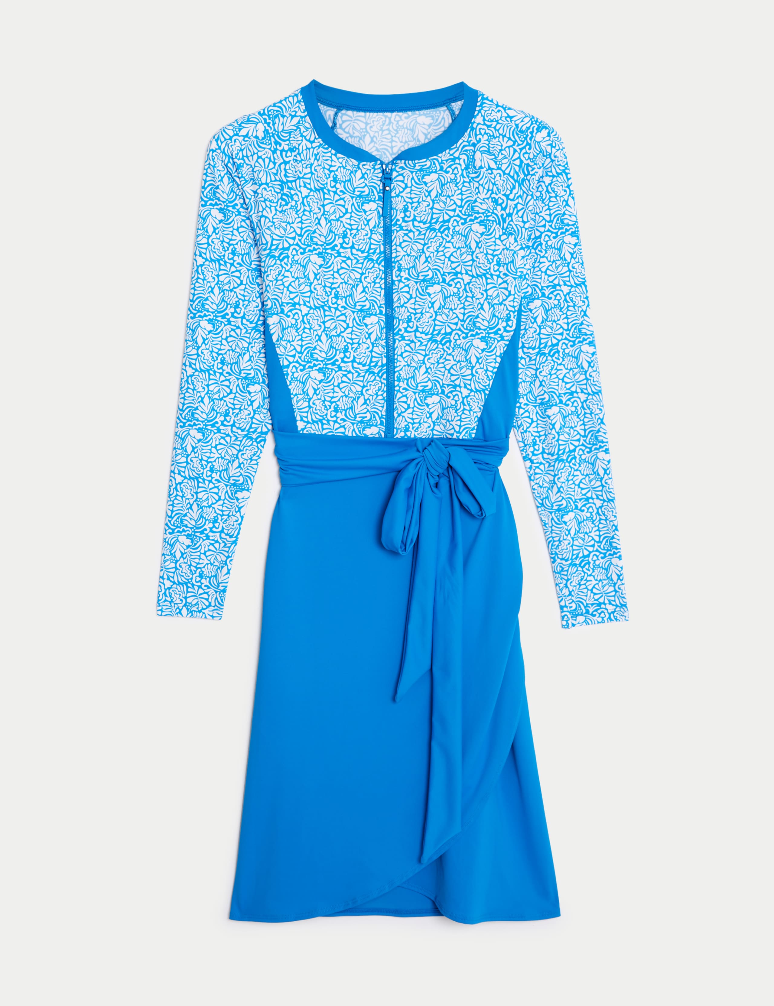 Printed High Neck Swim Dress 2 of 5