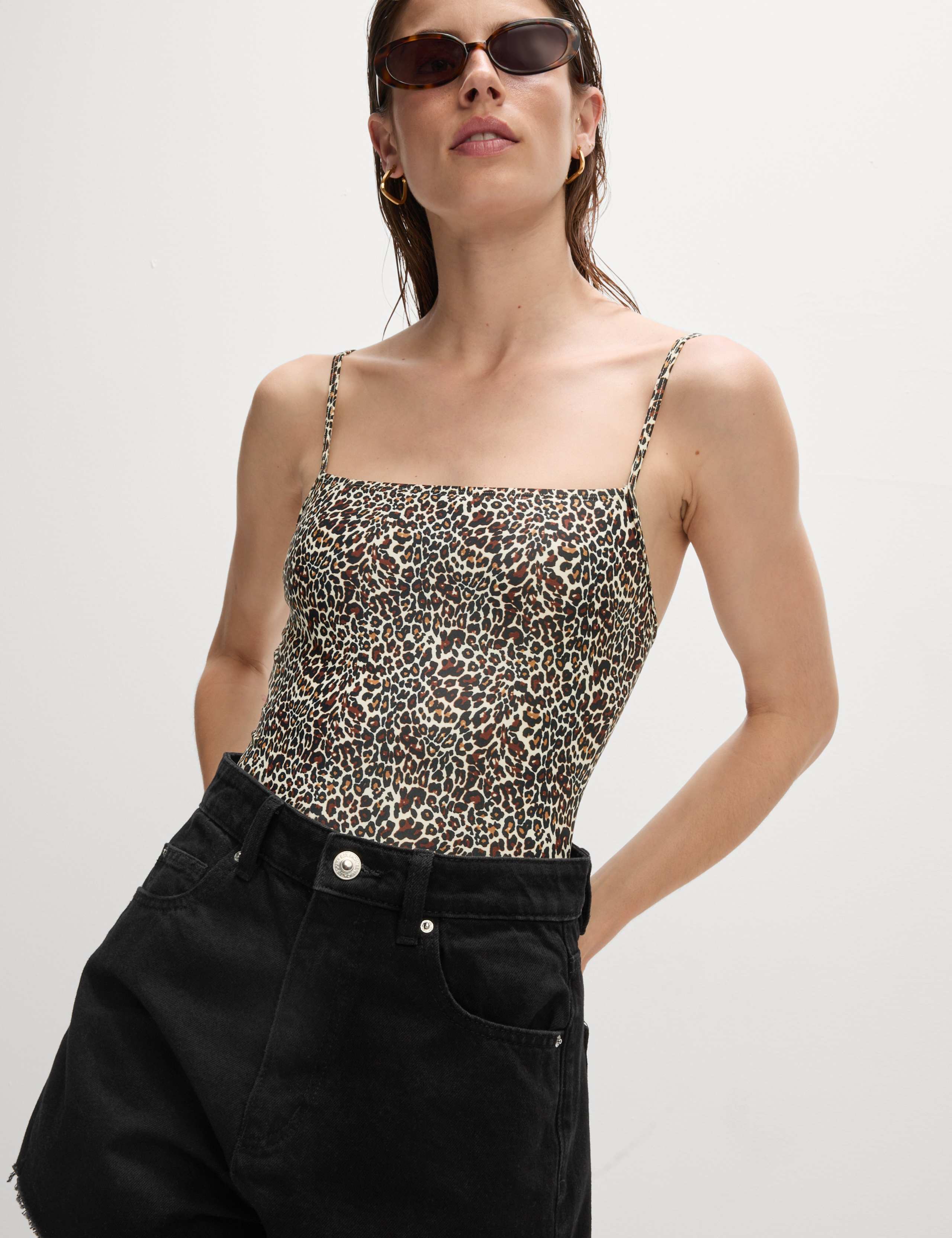 Printed Square Neck Swimsuit 3 of 7