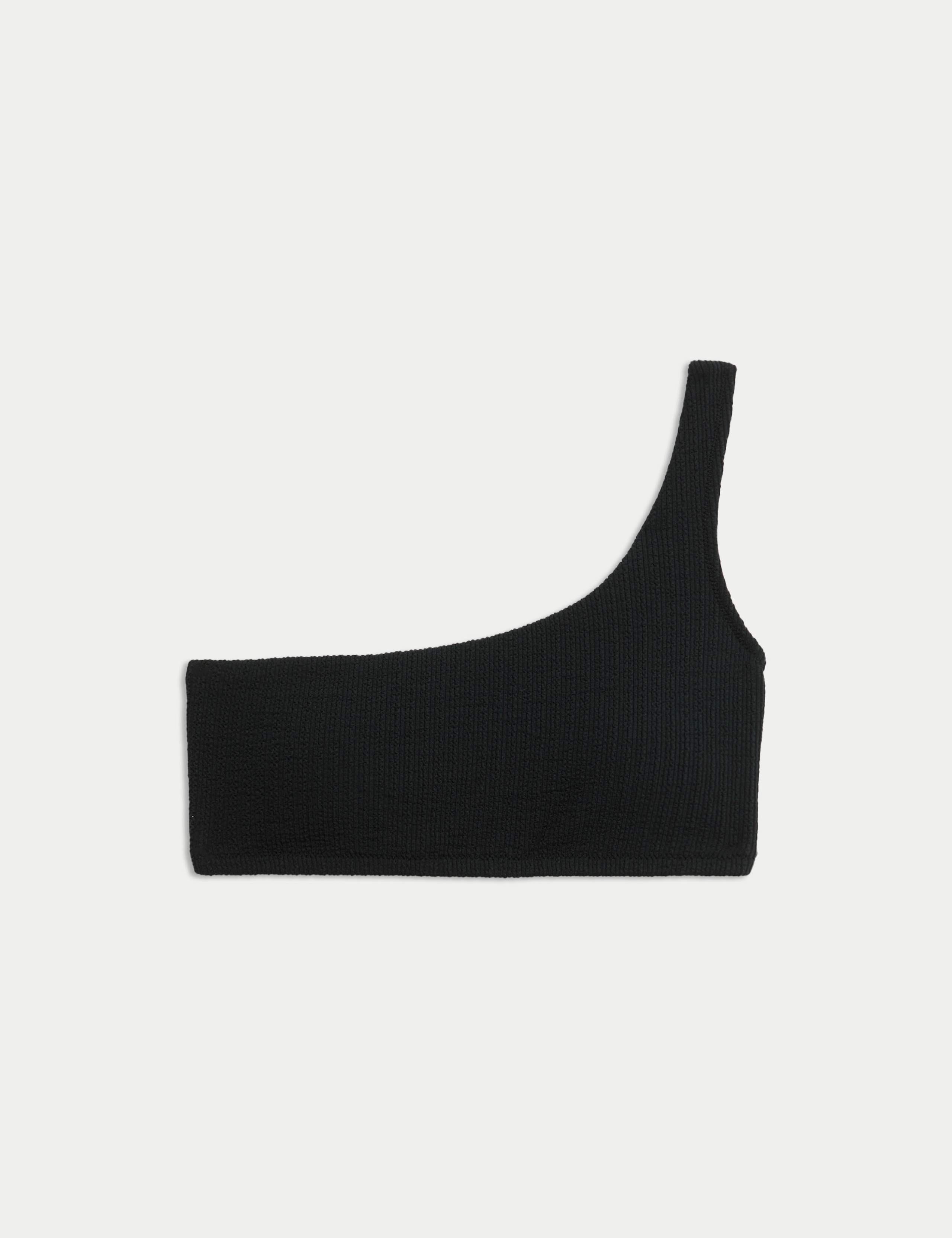 Textured One Shoulder Bikini Top 2 of 3