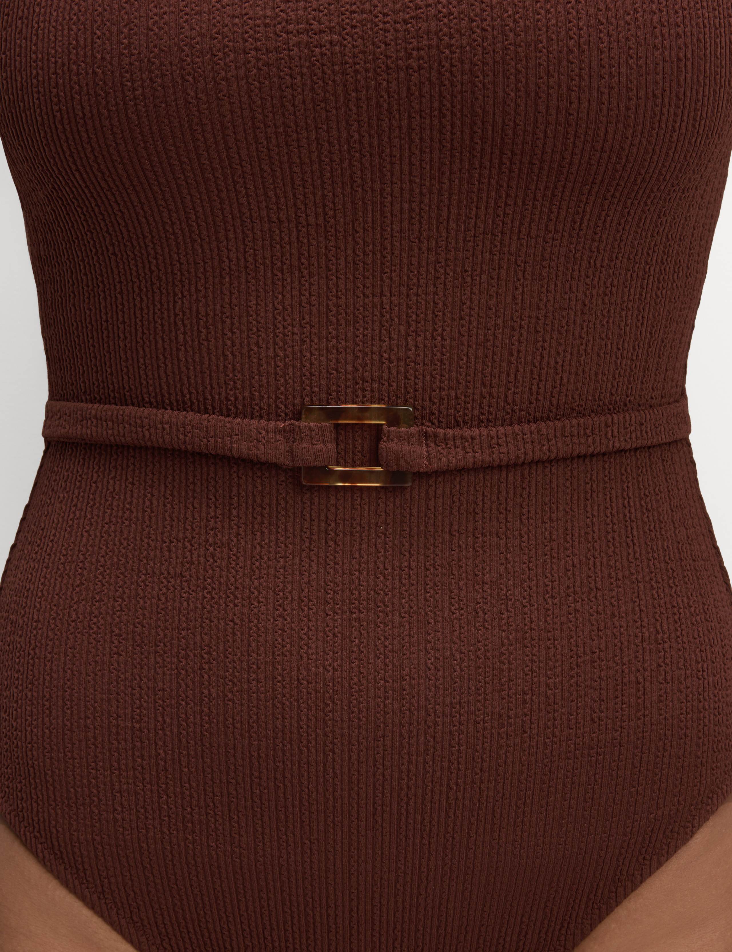 Textured Square Neck Swimsuit 3 of 6