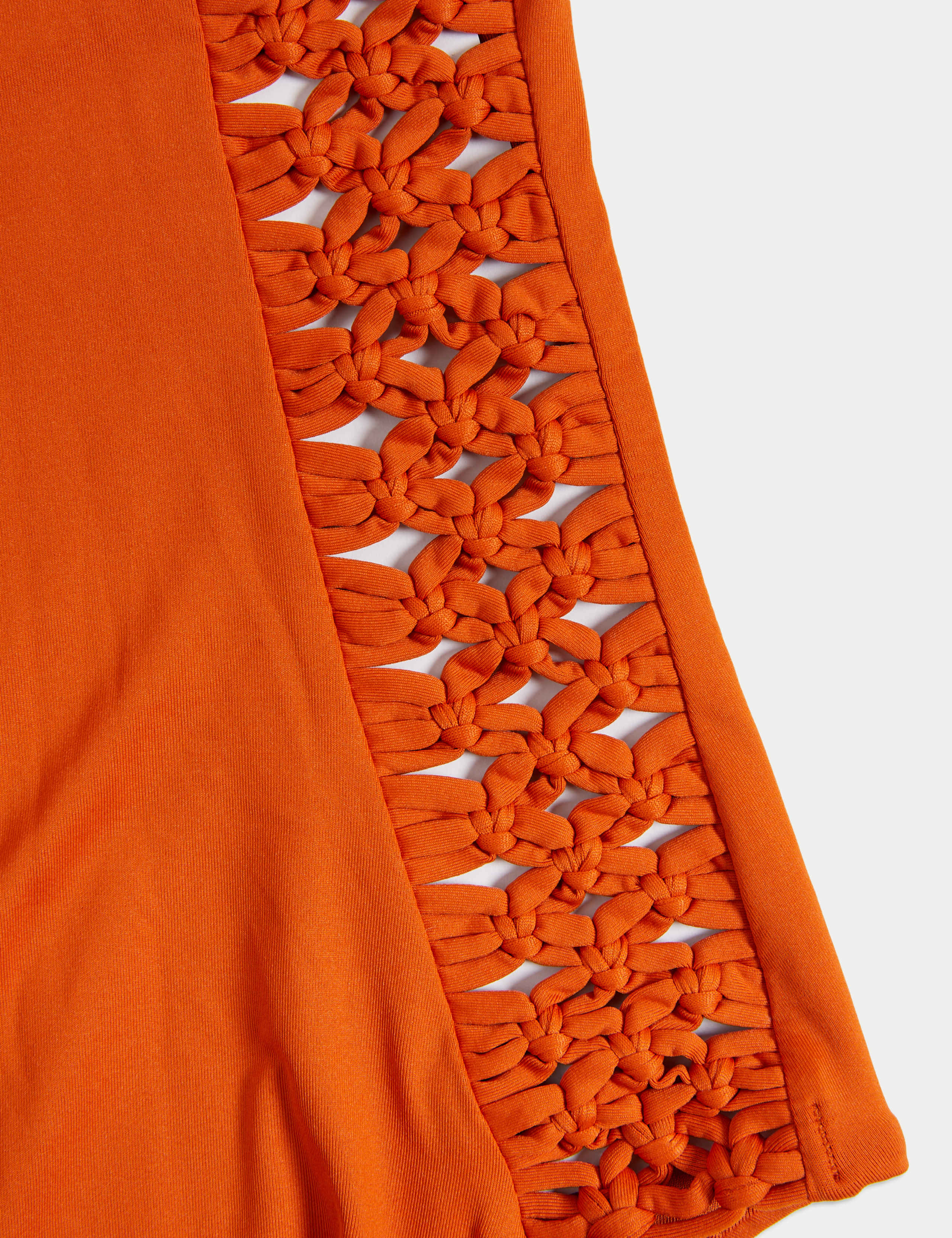 Padded Macrame Detail Square Neck Swimsuit 7 of 7