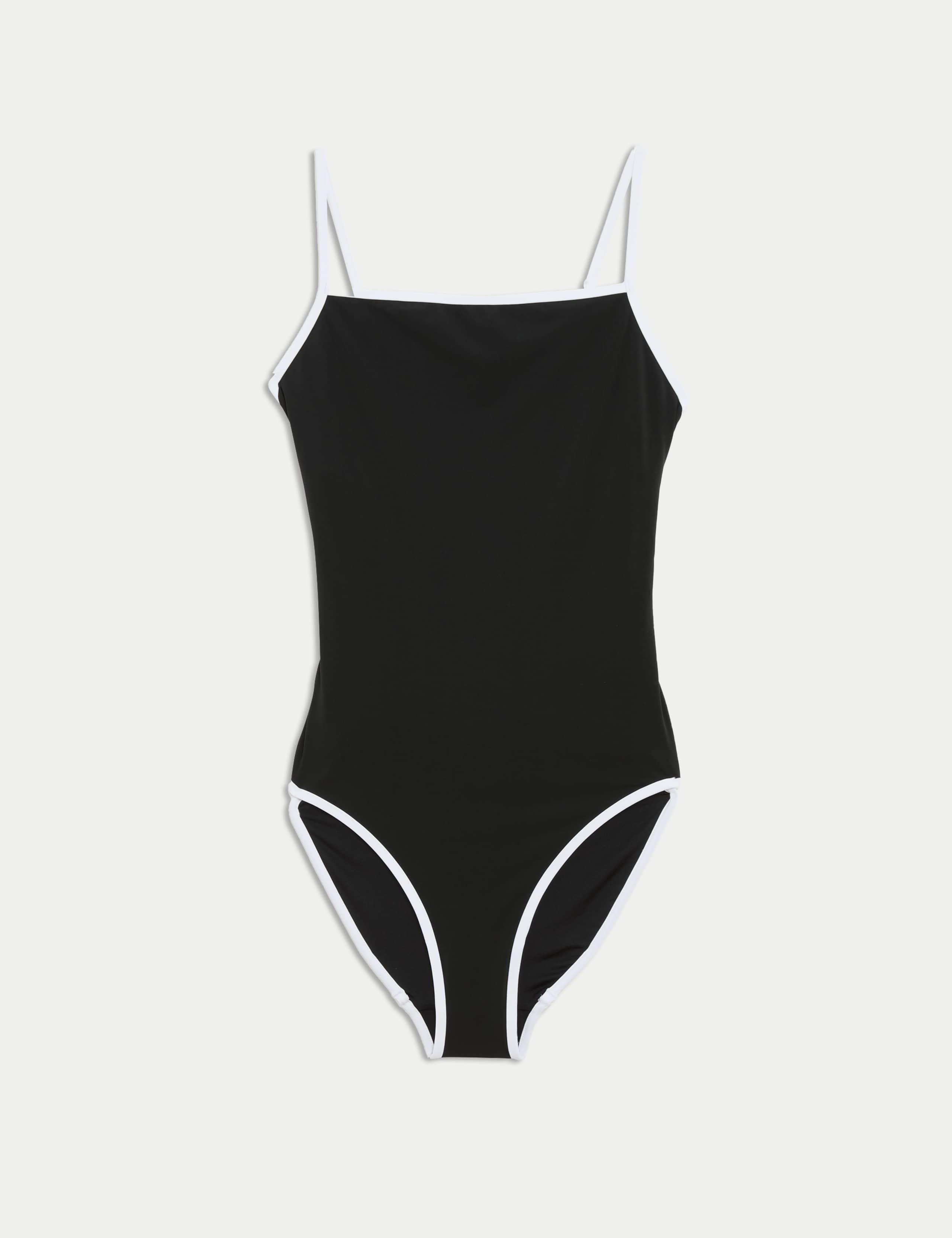 Contrast Trim Square Neck Swimsuit 2 of 5