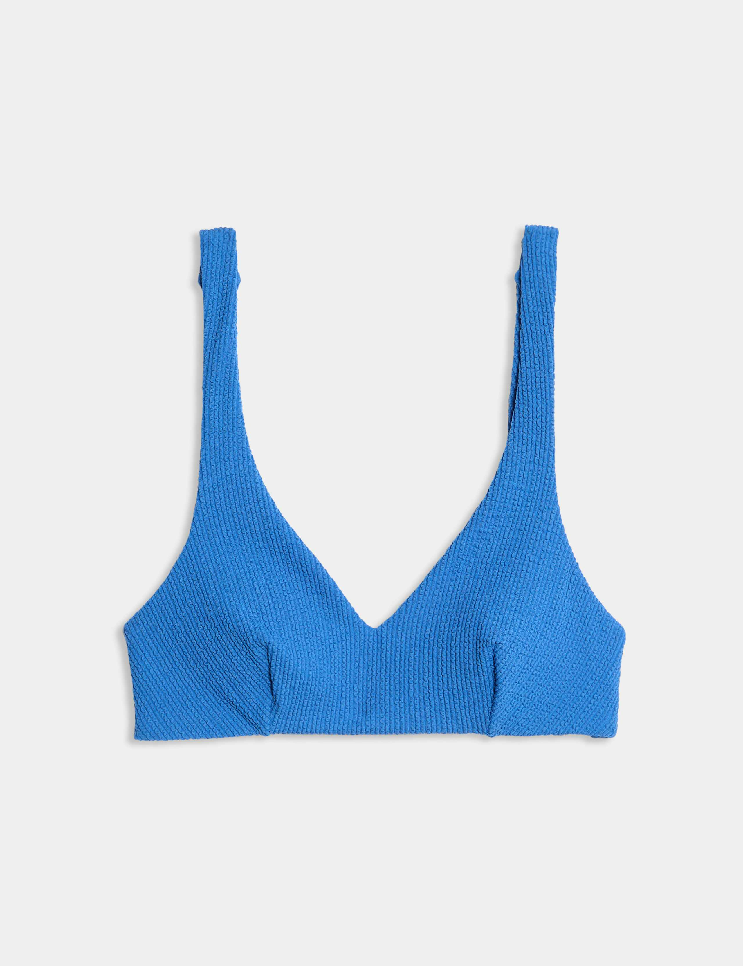 Textured Padded Plunge Bikini Top 2 of 6
