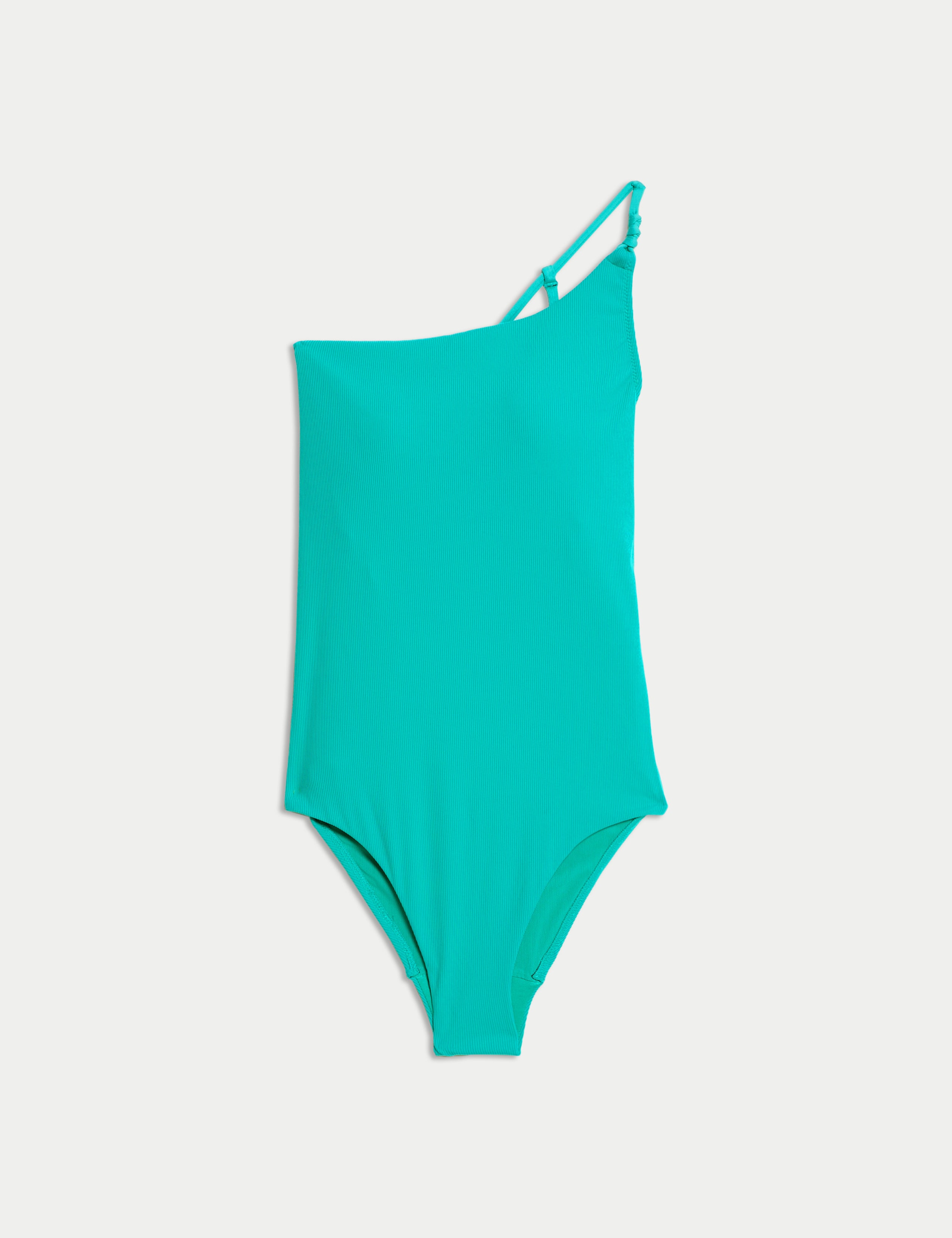 Textured One Shoulder Padded Swimsuit 2 of 6