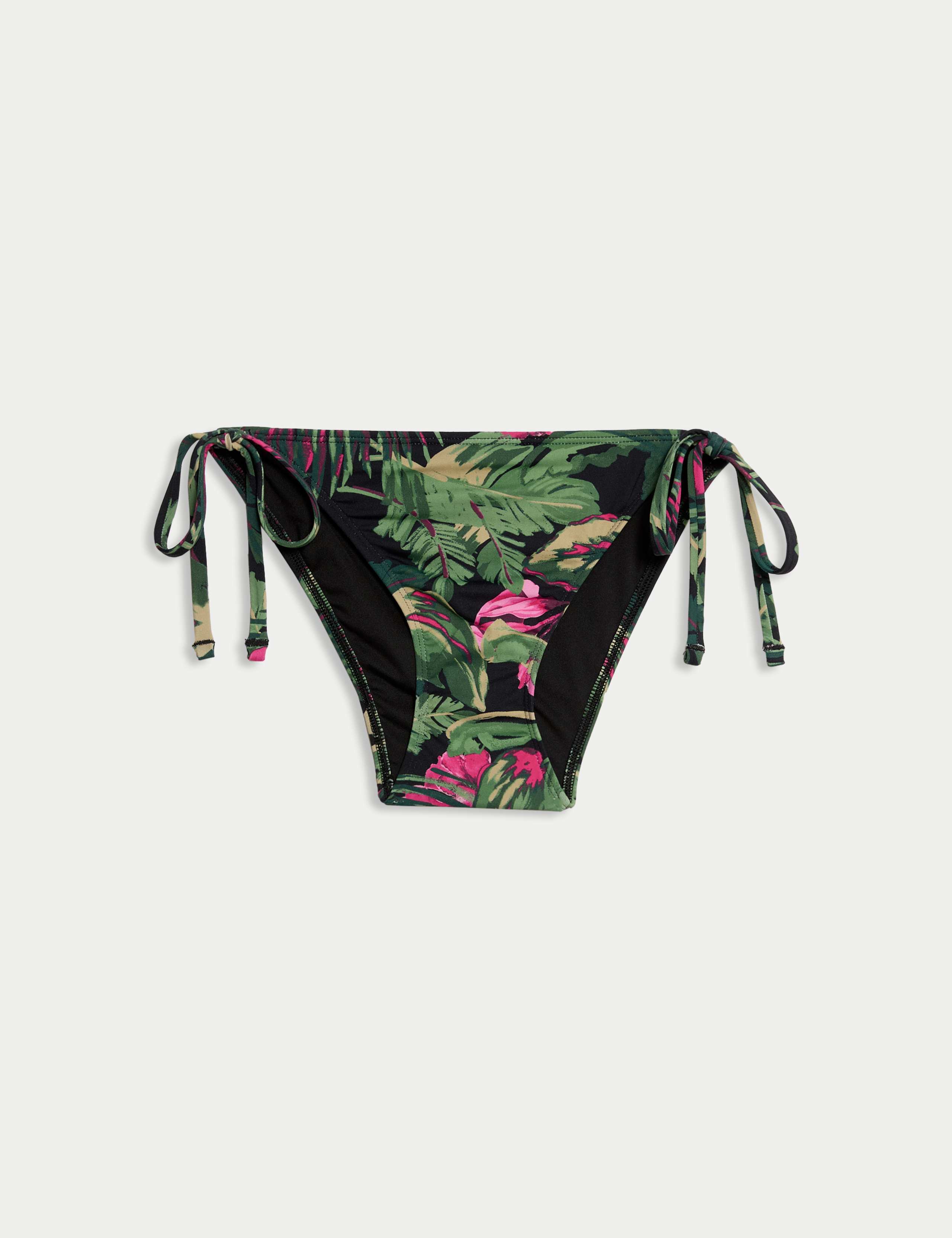 Printed Tie Side Bikini Bottoms 2 of 5