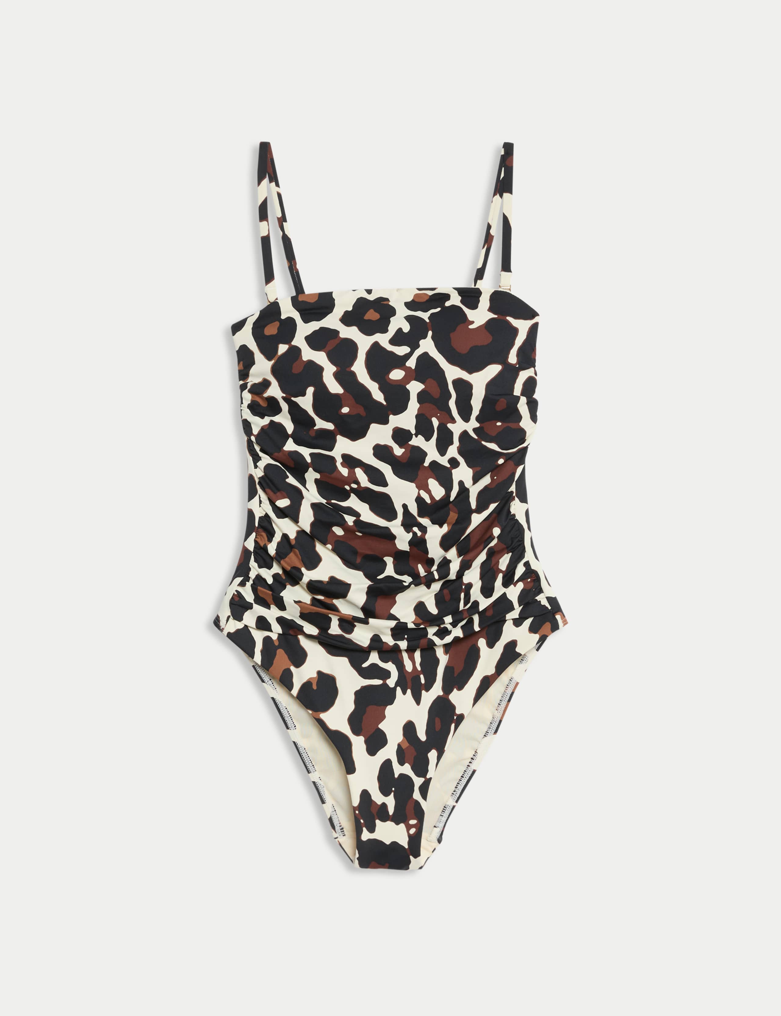 Tummy Control Printed Padded Bandeau Swimsuit 1 of 1