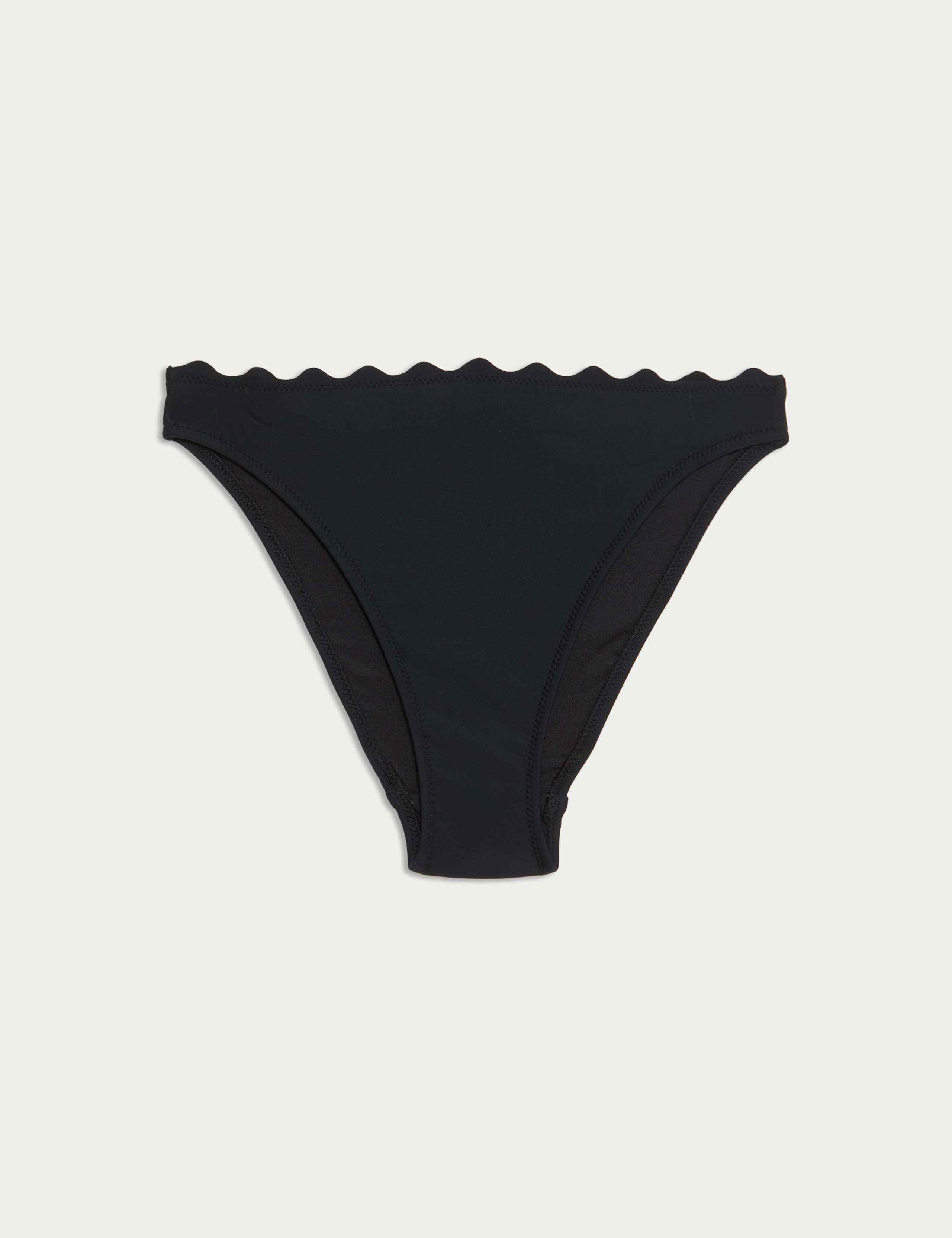 Neoprene Scallop High Leg Bikini Bottoms 2 of 5