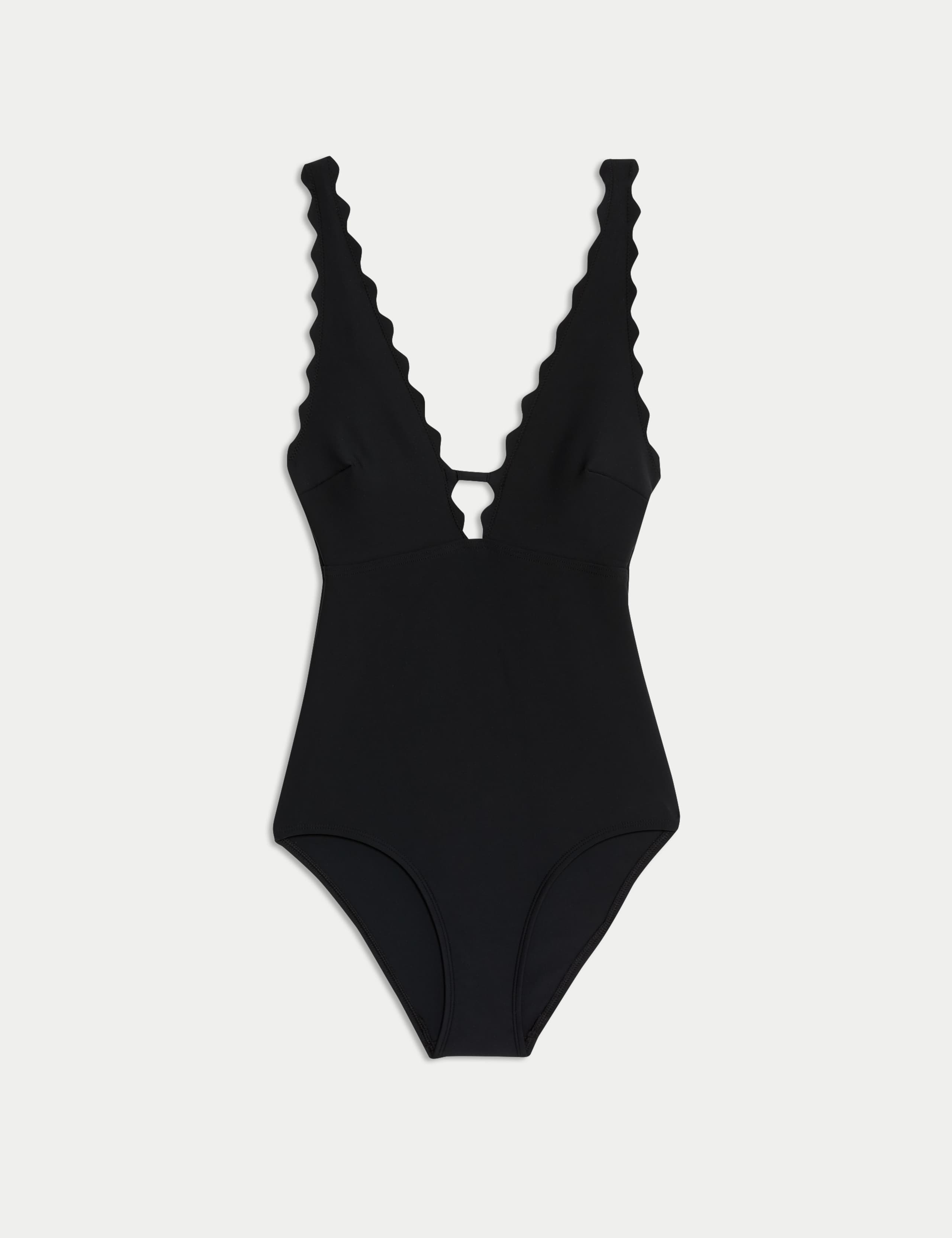 Neoprene Scallop Plunge Swimsuit 2 of 5