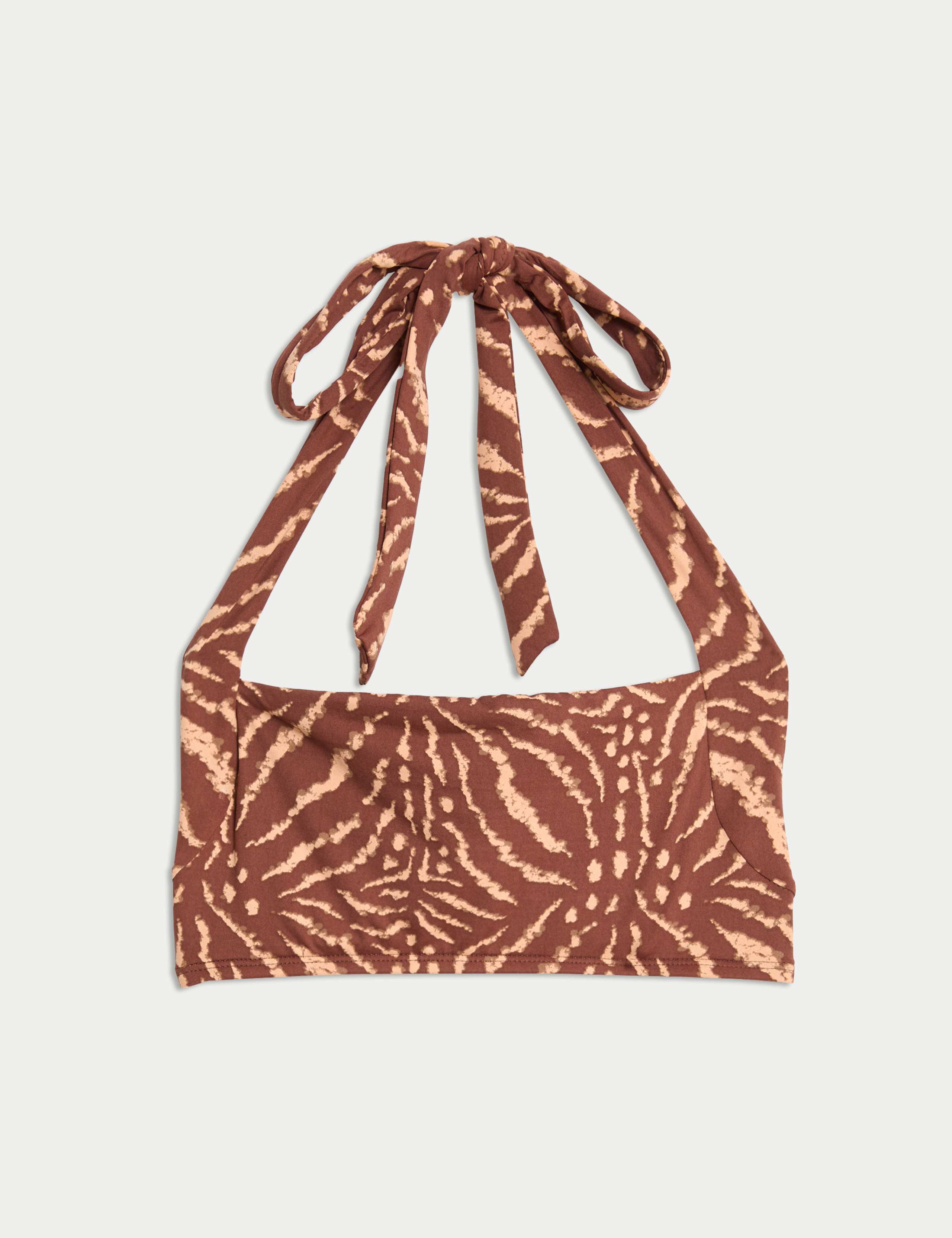 Printed Padded Halterneck Bikini Top 2 of 5