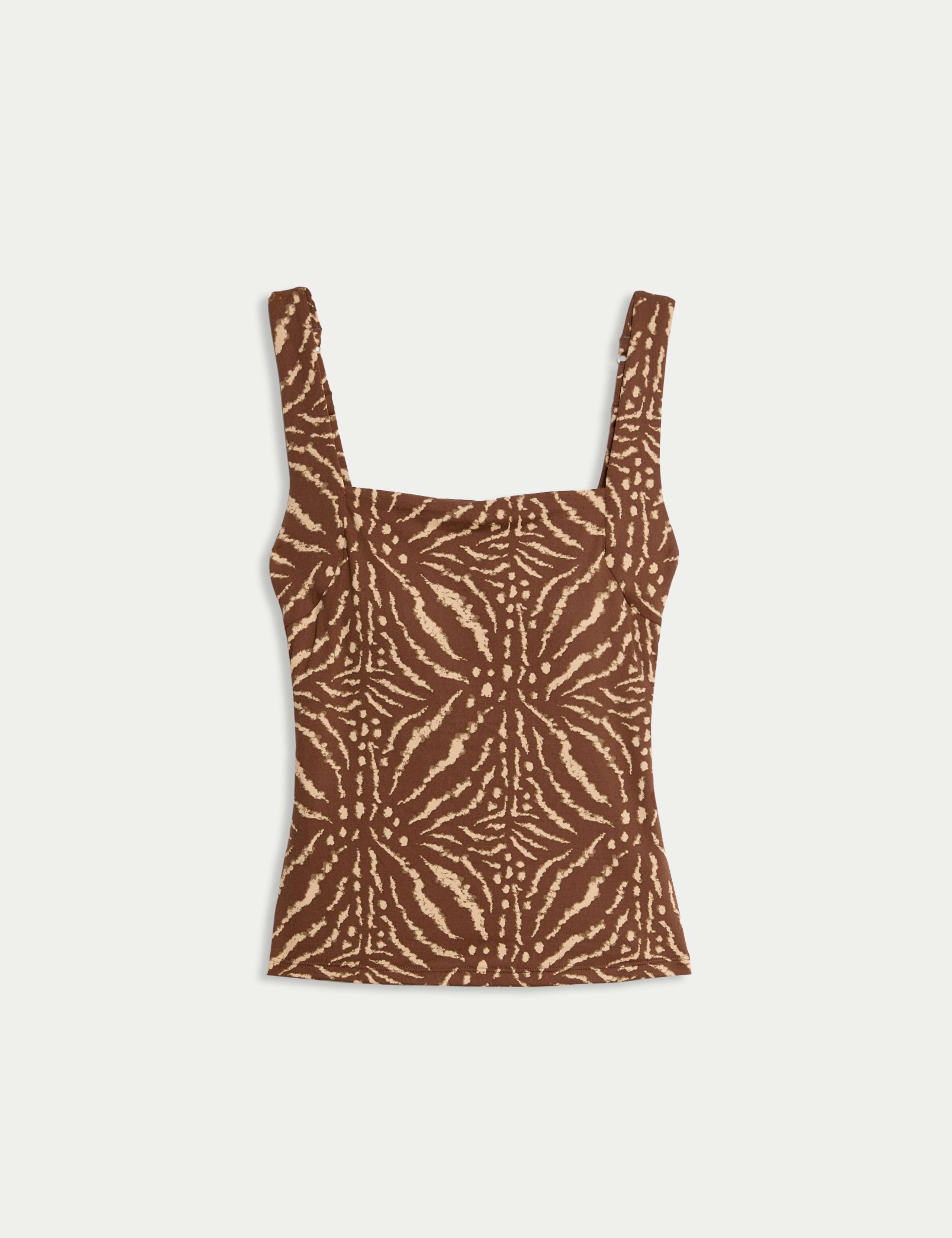 Floral Square Neck Tankini Top 2 of 4