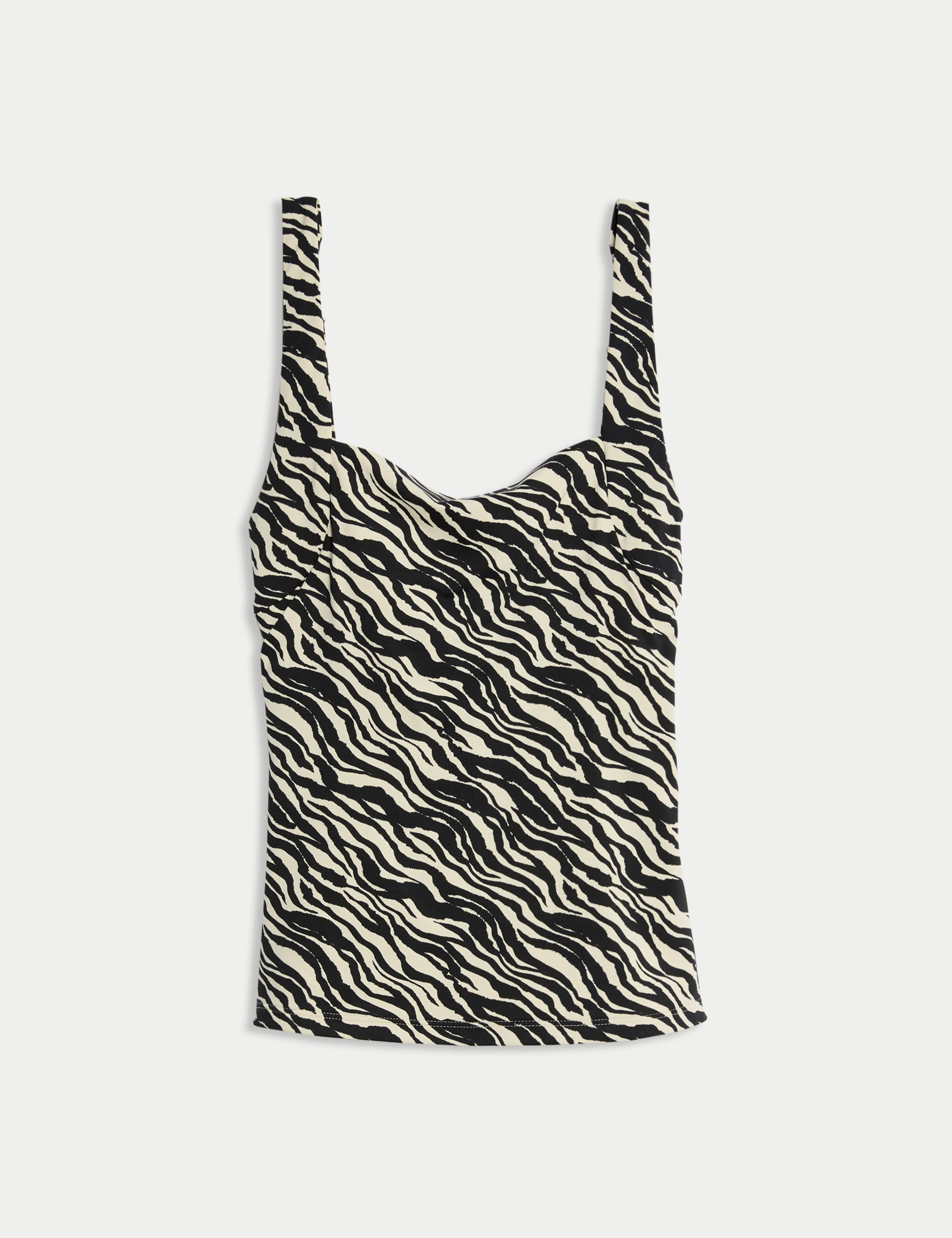 Floral Square Neck Tankini Top 2 of 6