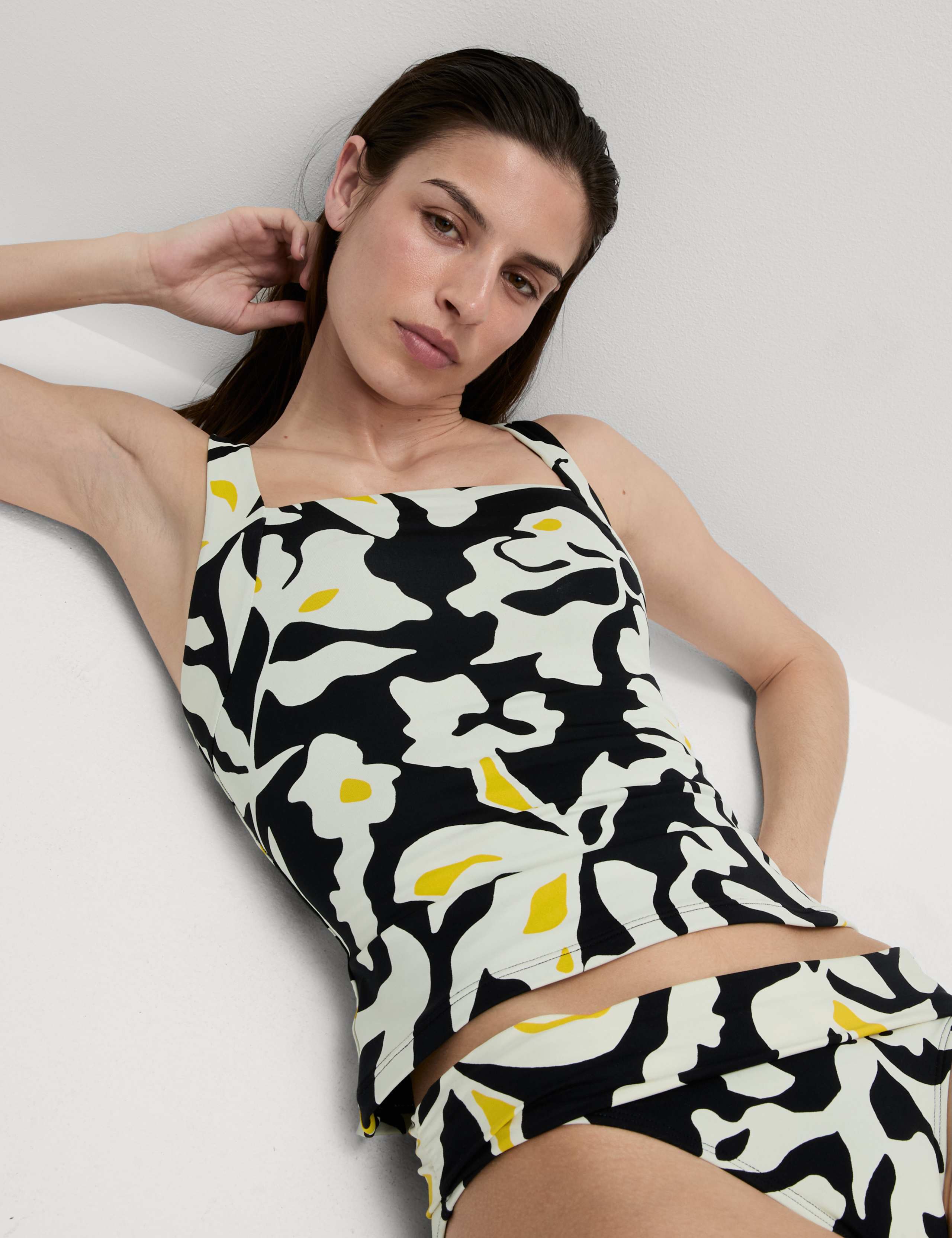 Floral Square Neck Tankini Top 4 of 6