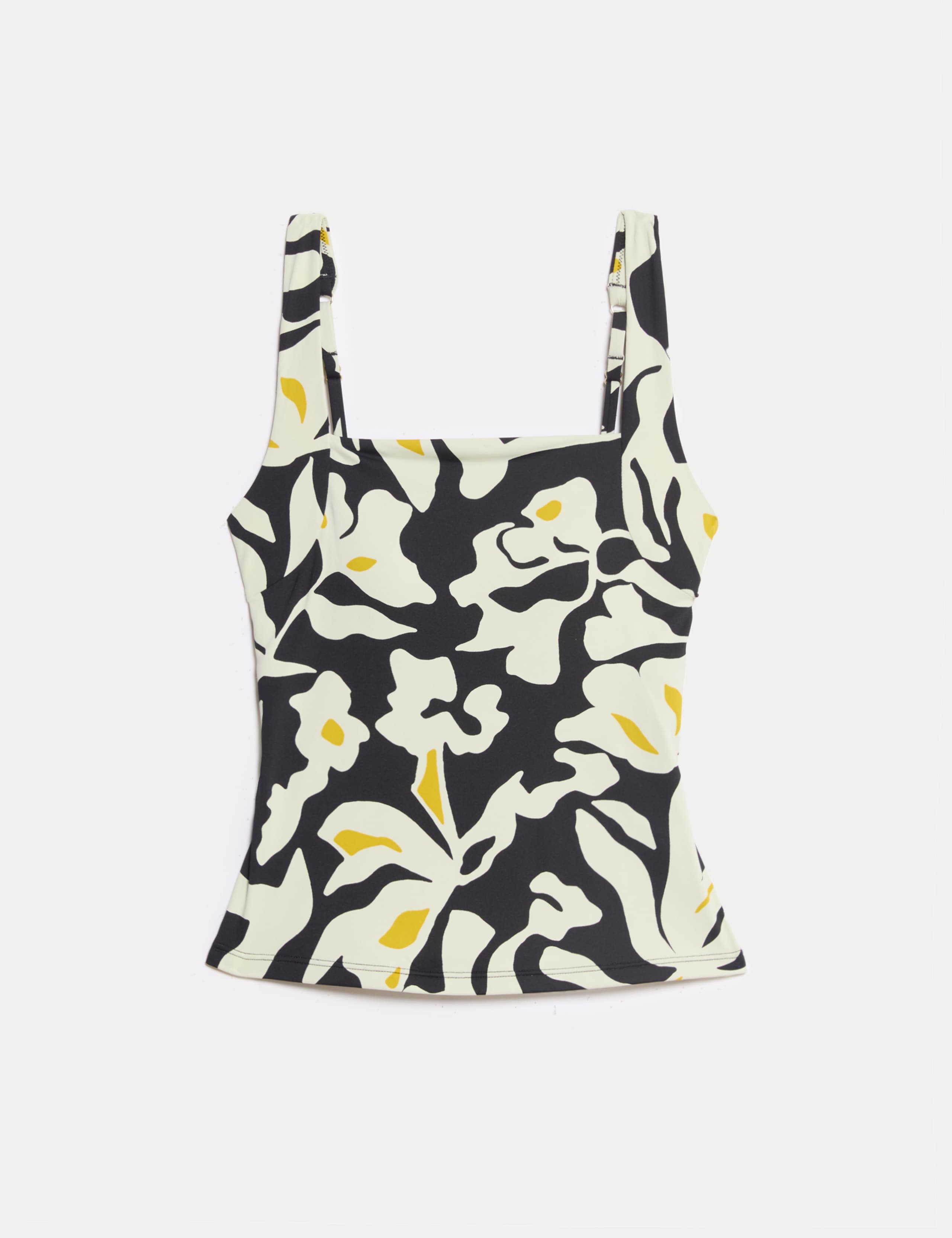 Floral Square Neck Tankini Top 2 of 6