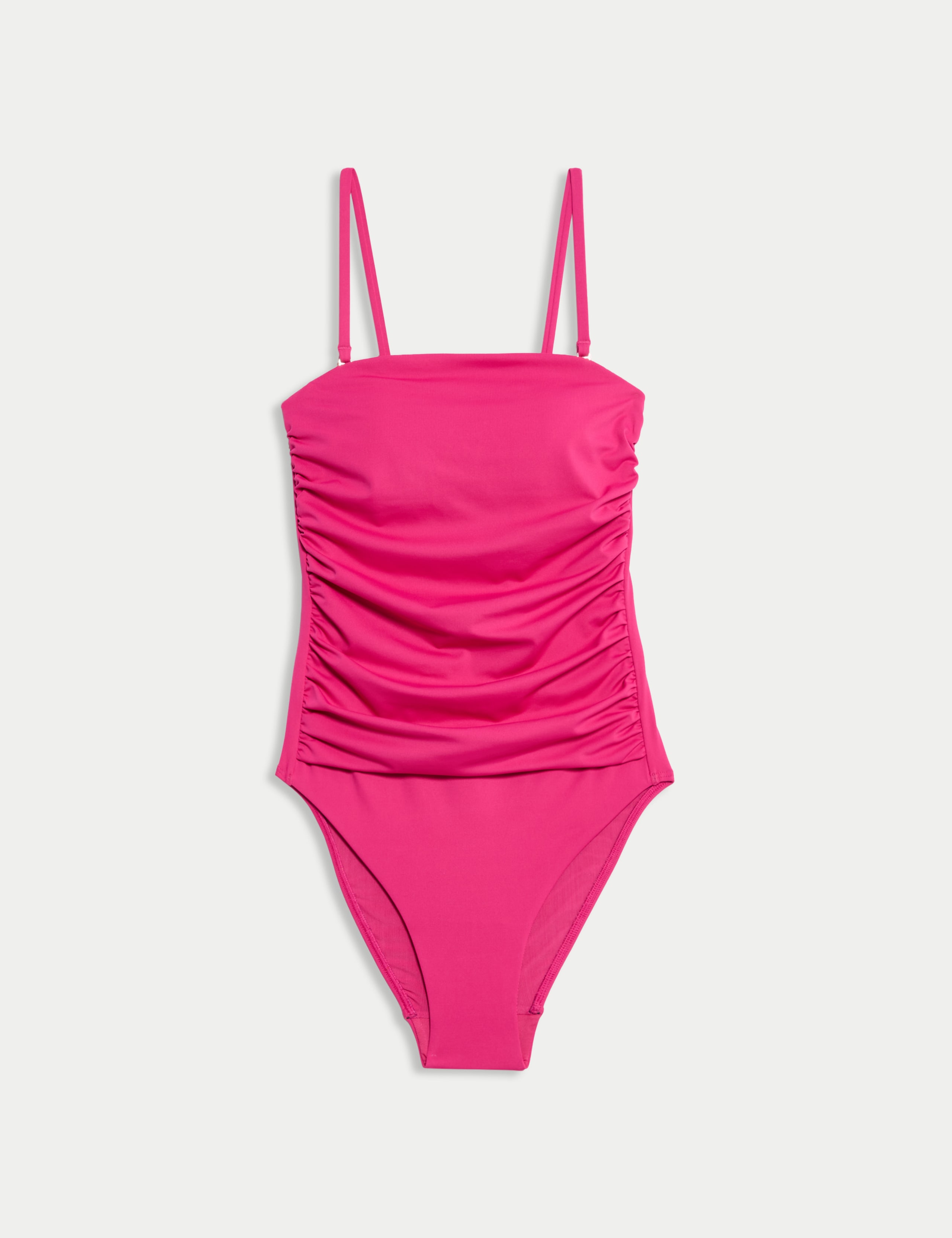 Tummy Control Padded Ruched Bandeau Swimsuit 2 of 6