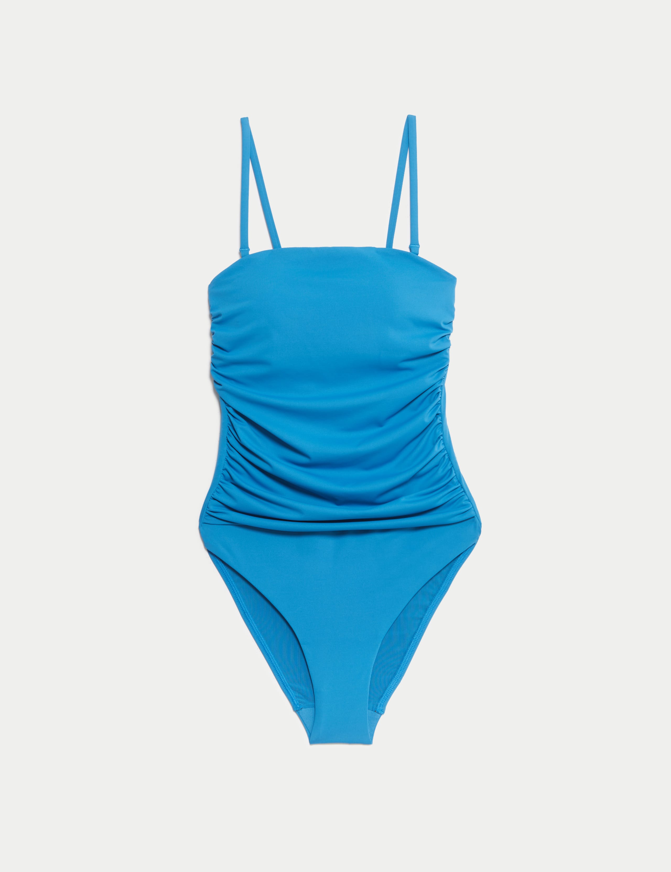 Tummy Control Padded Ruched Bandeau Swimsuit 2 of 7