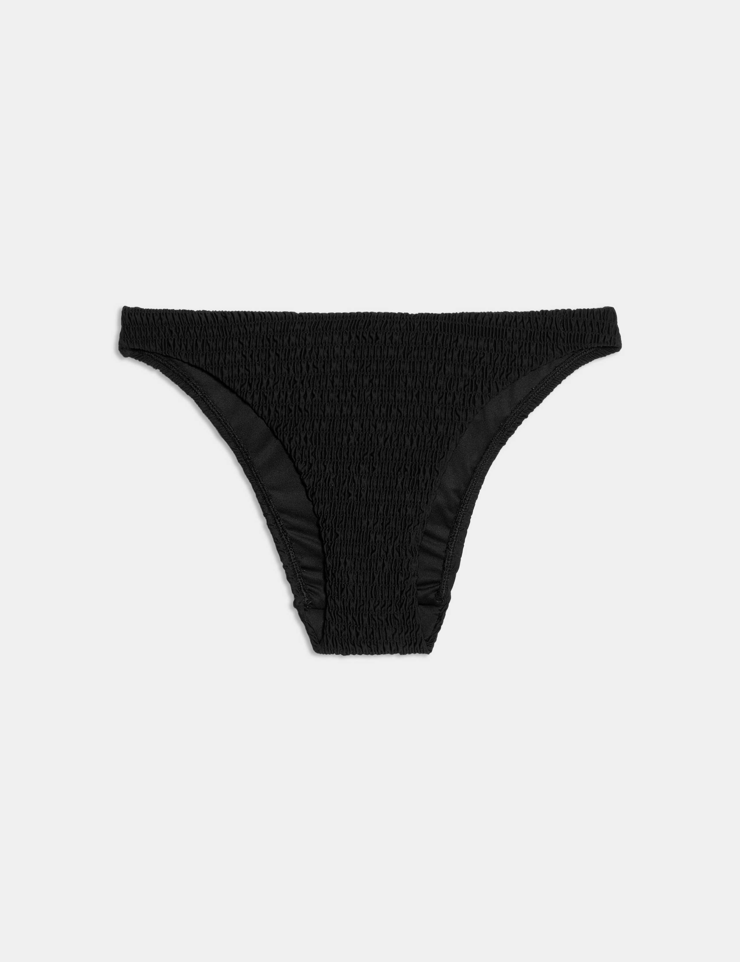 Shirred High Leg Bikini Bottoms 2 of 5
