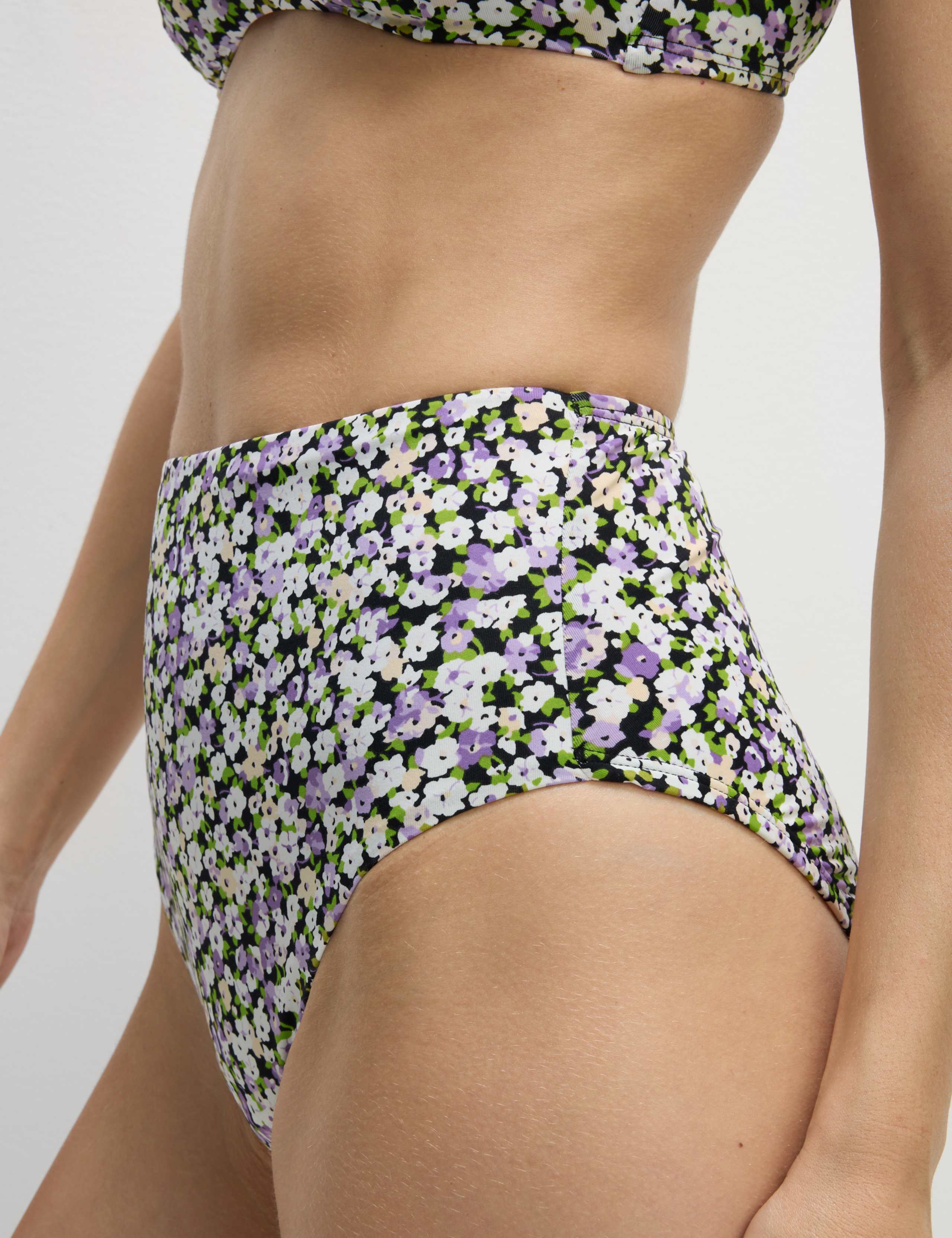 Tummy Control High Waisted Bikini Bottoms 3 of 5