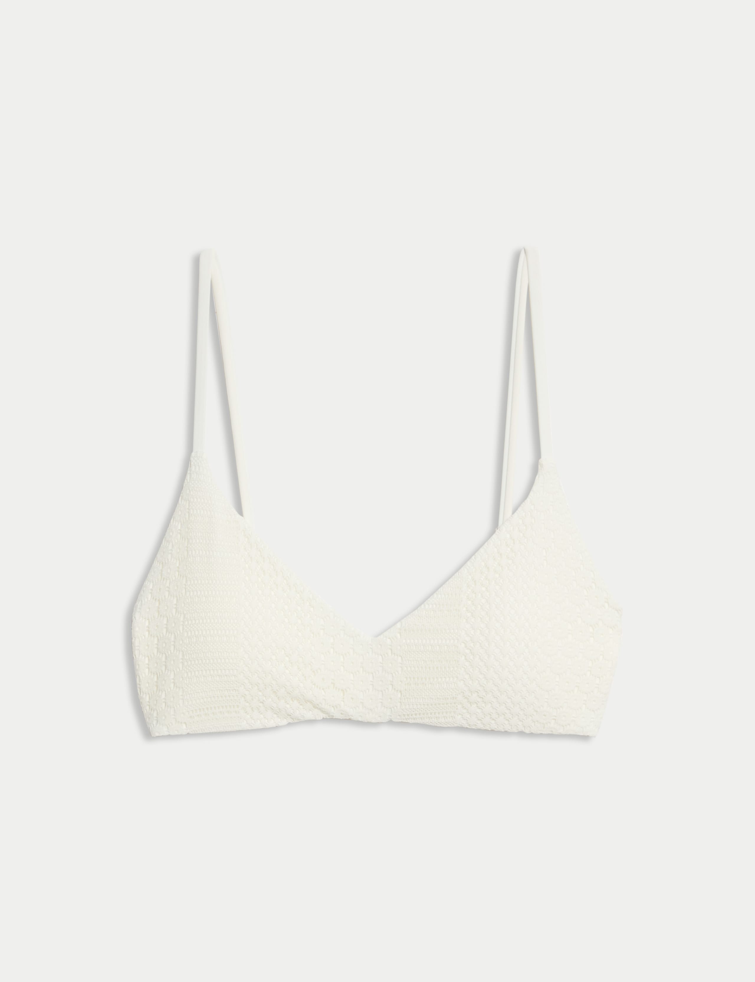 Lace Textured Scoop Neck Bikini Top 2 of 5