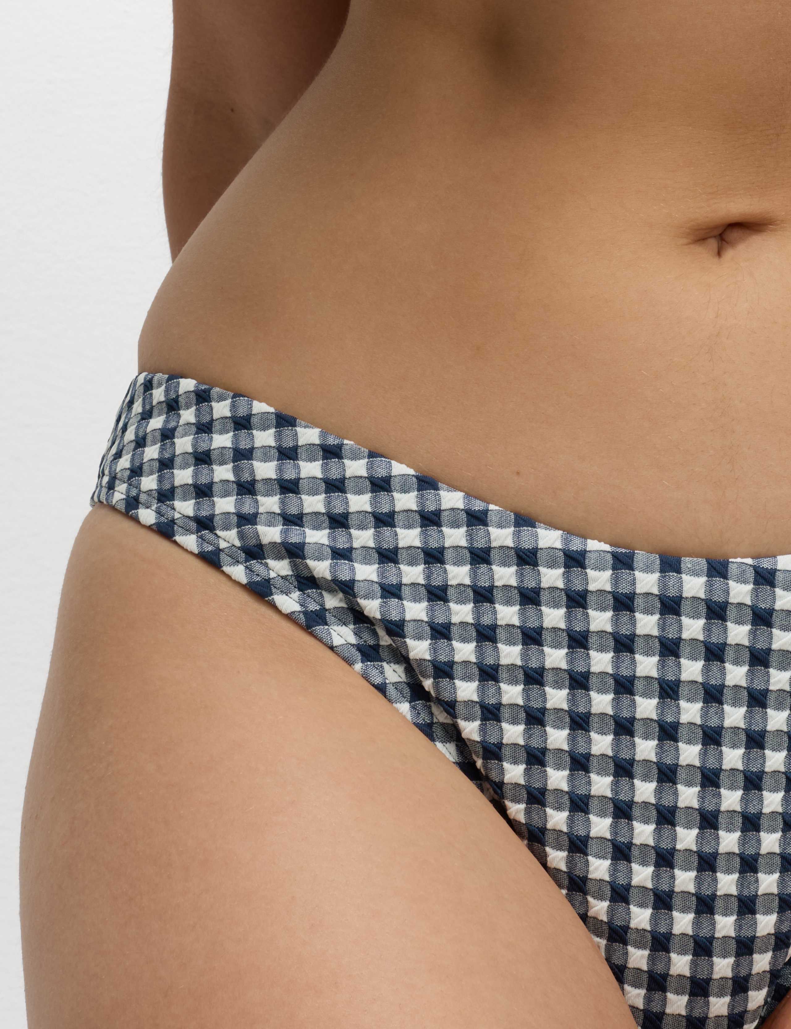 Gingham High Leg Bikini Bottoms 5 of 5