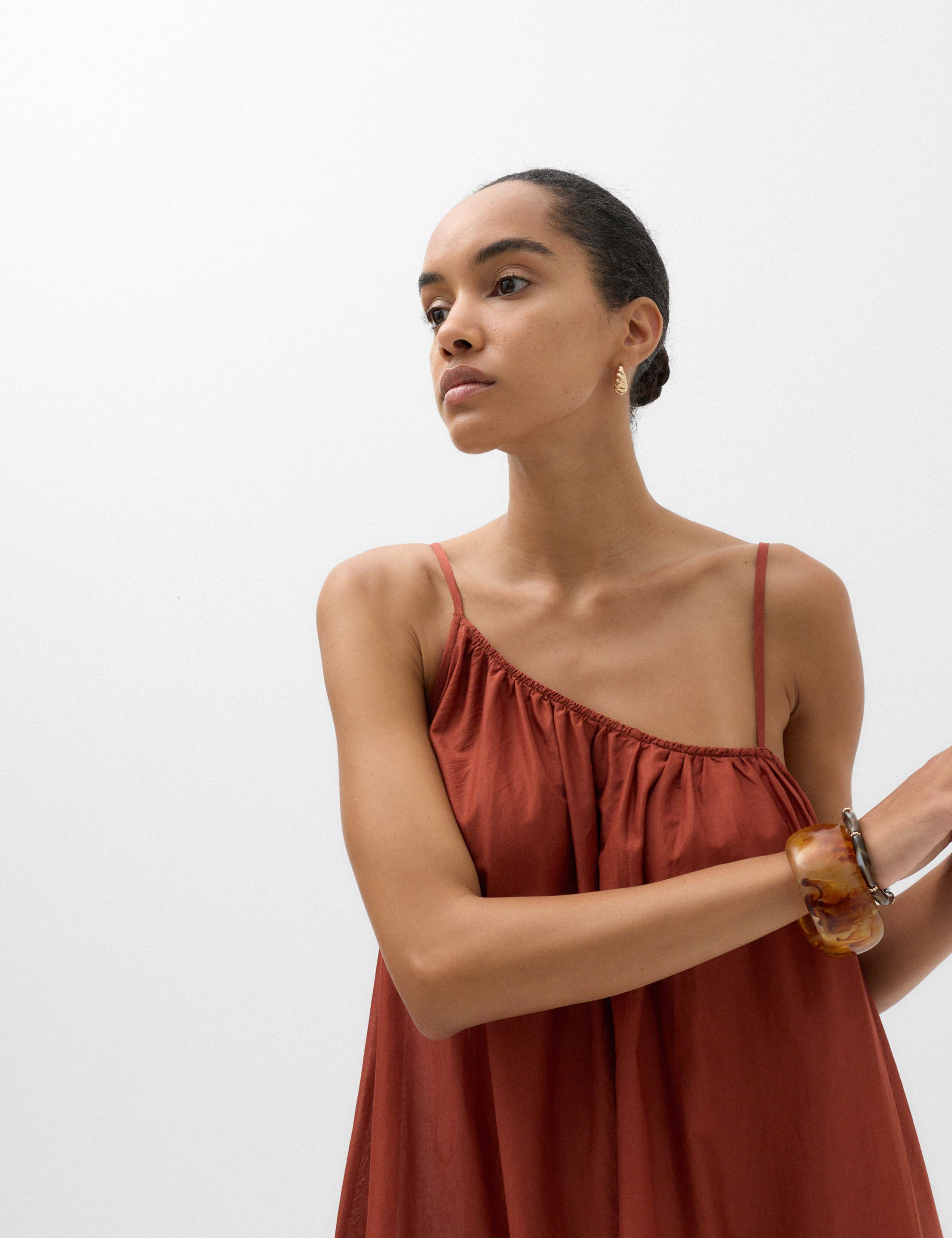 Pure Cotton Asymmetric Maxi Beach Dress 3 of 7