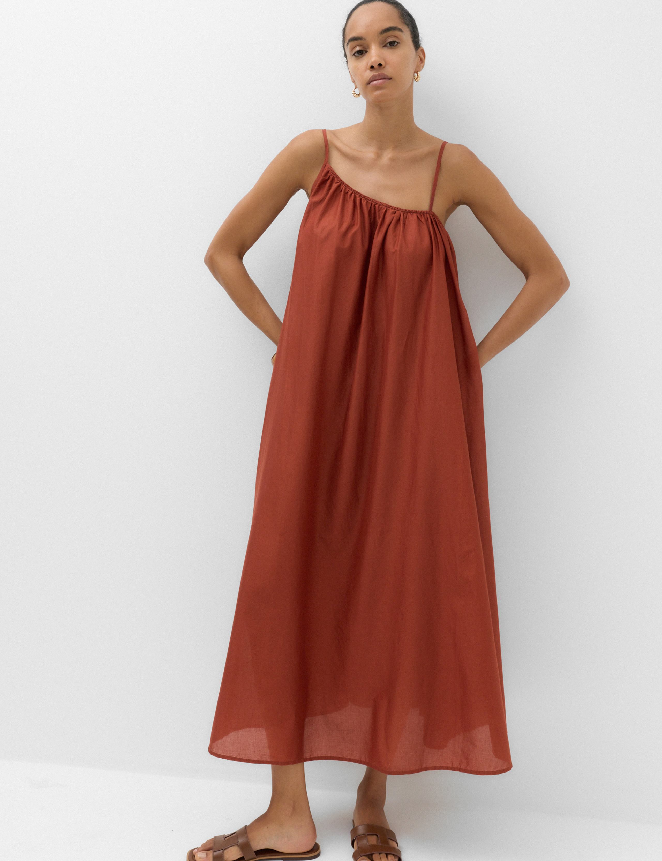 Pure Cotton Asymmetric Maxi Beach Dress 6 of 7